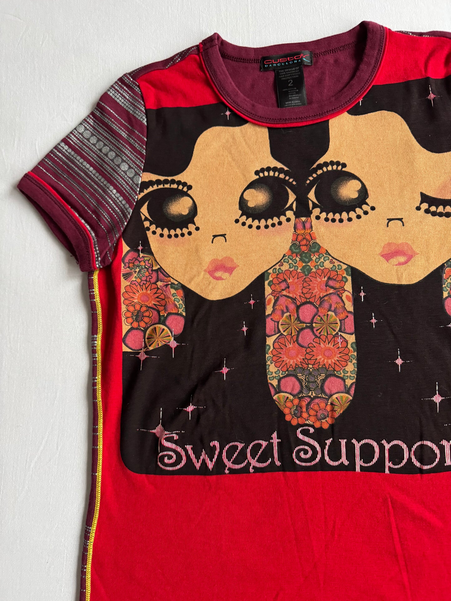 👧 Tricou Y2K Damă Custo Barcelona Graphic – S (Size 2)