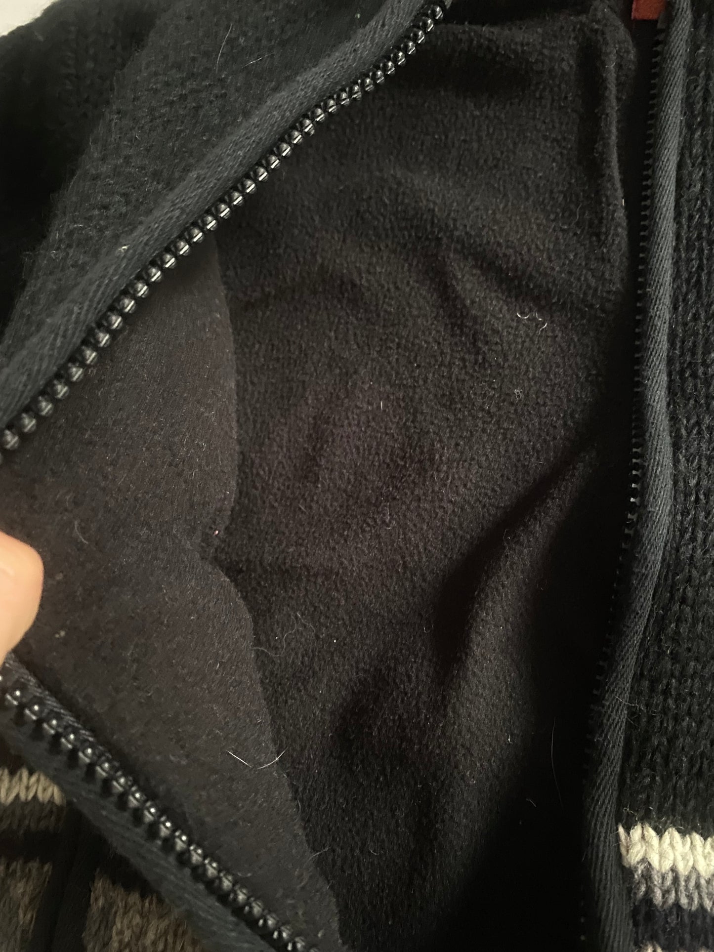 🇳🇵 Hanorac Vintage din Lână – Fleece Lined – Made in Nepal – Women’s S/M