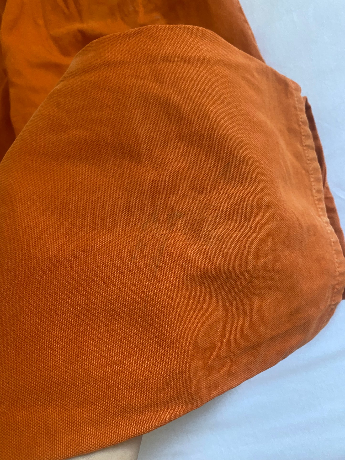 Vintage Murphy Nye Heavy Cotton Canvas Orange Sailing Trousers
