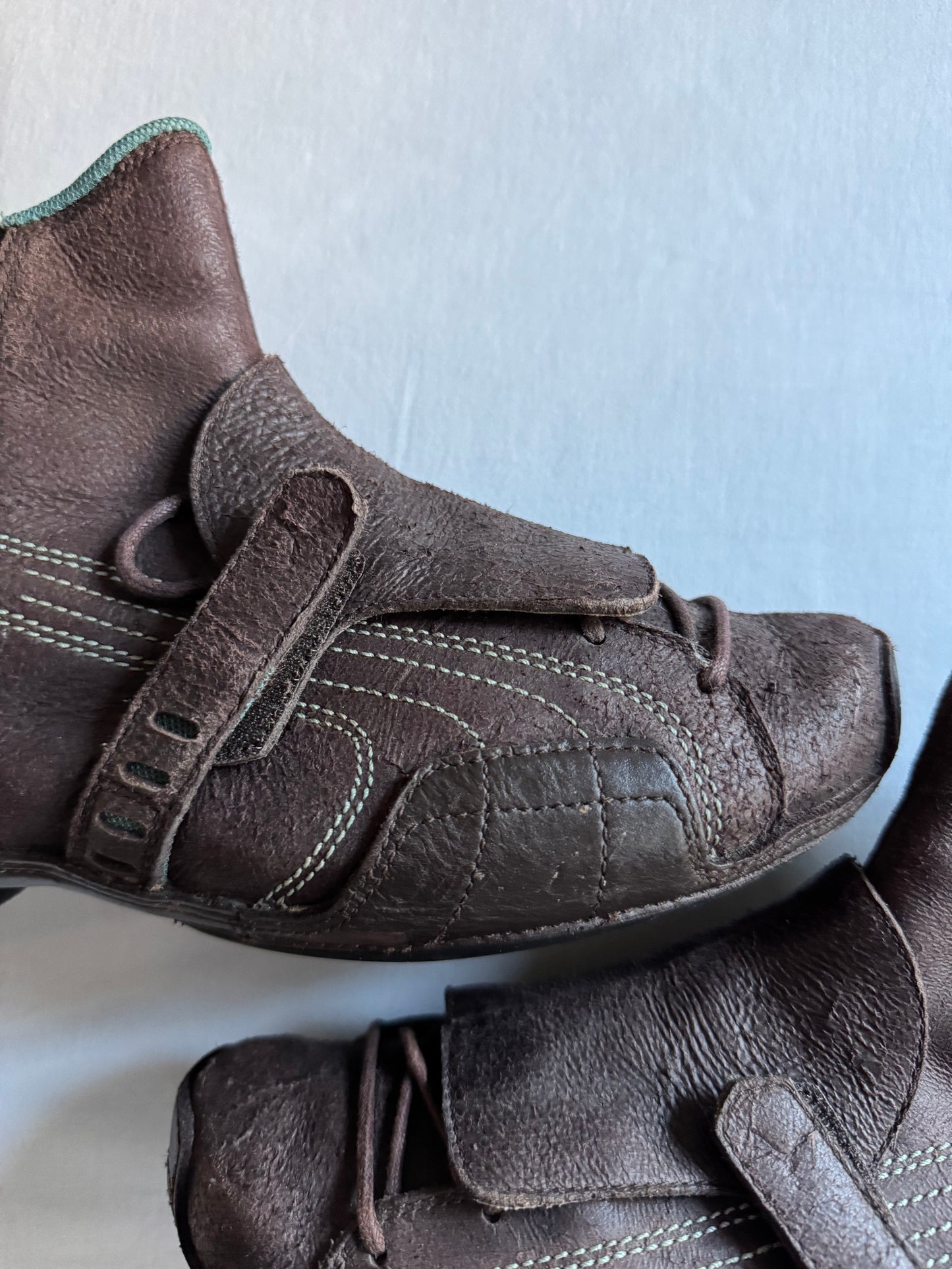 🏍️ Y2K Puma Moto Boots – Brown – mărimea 43