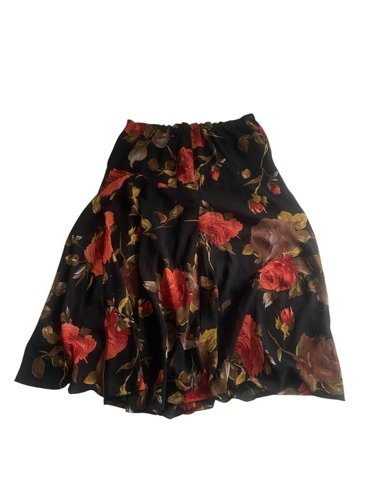 Fustă Midi Y2K cu Imprimeu Trandafiri – Mărime M 🌺