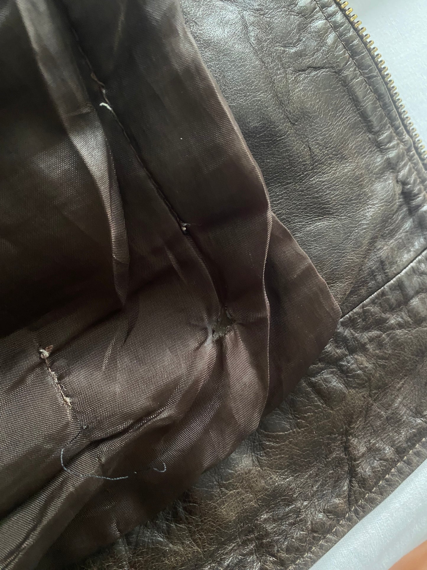 Jachetă Vintage din Piele Maro Închis – Made in Italy – Mărime 50 (Bărbați)