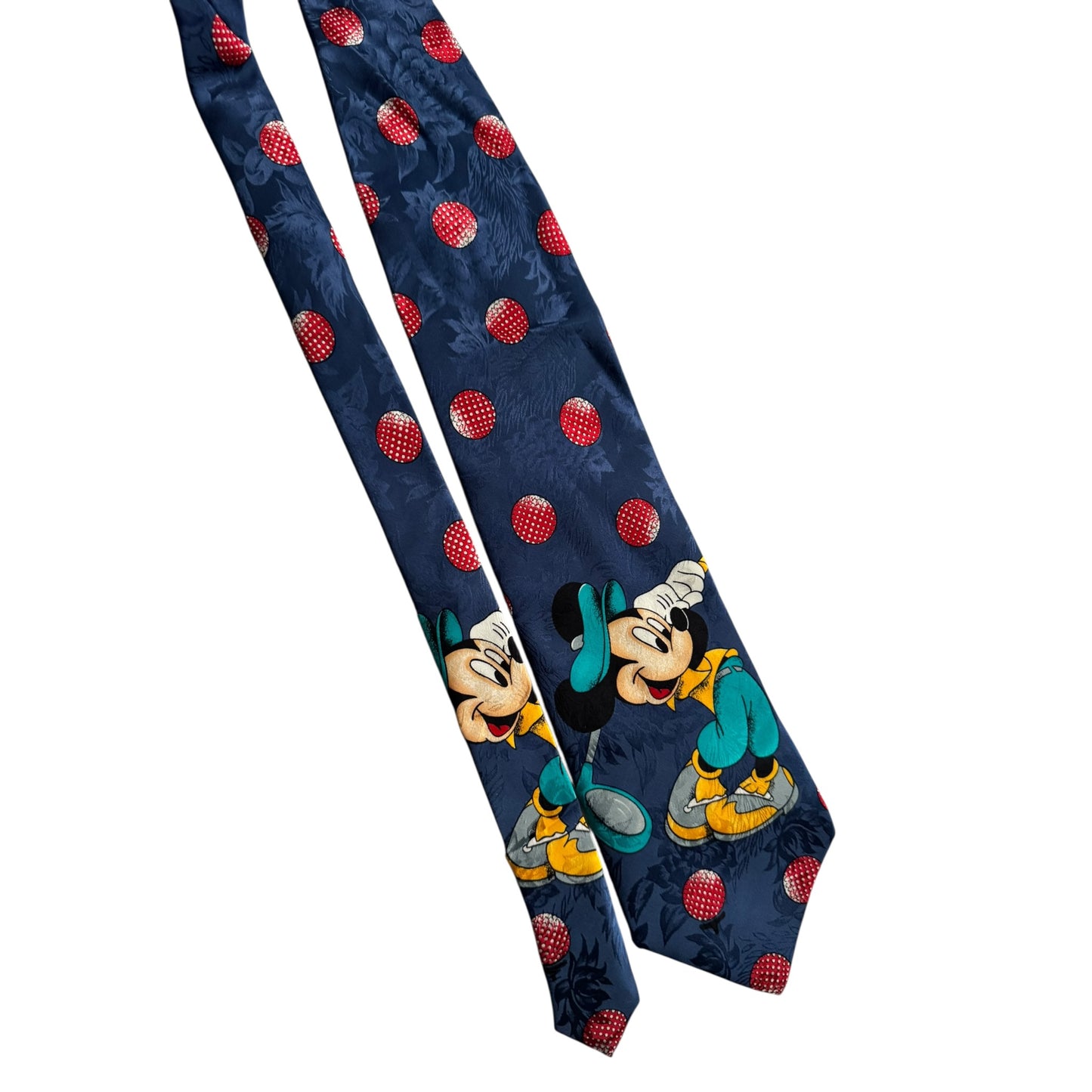 ⛳️ Cravată Vintage din Mătase cu Graphic Mickey Mouse – Made in Italy