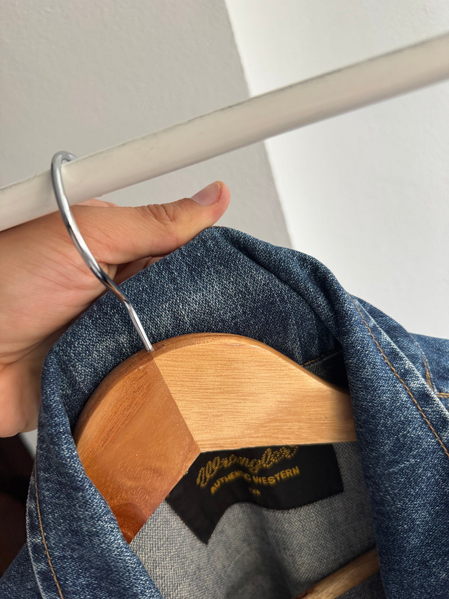 🤠 Geacă Denim Vintage Wrangler Broken Twill – XXL