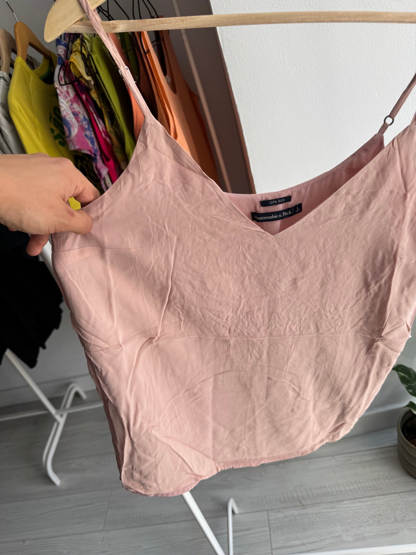 👚 Top Y2K Abercrombie & Fitch din Mătase – L Damă
