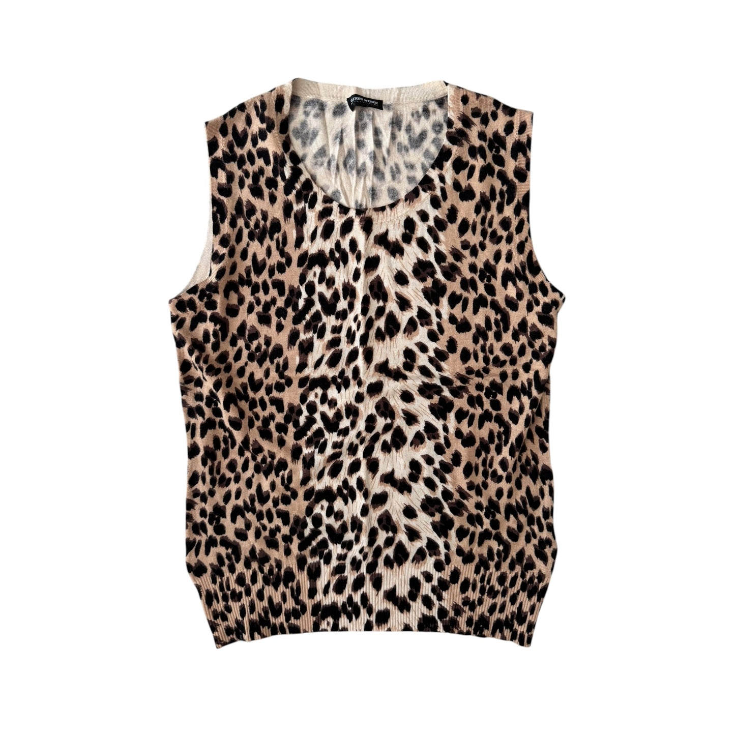 🐆 Top Y2K Tricotat Animal Print – EU 38 Damă (M)