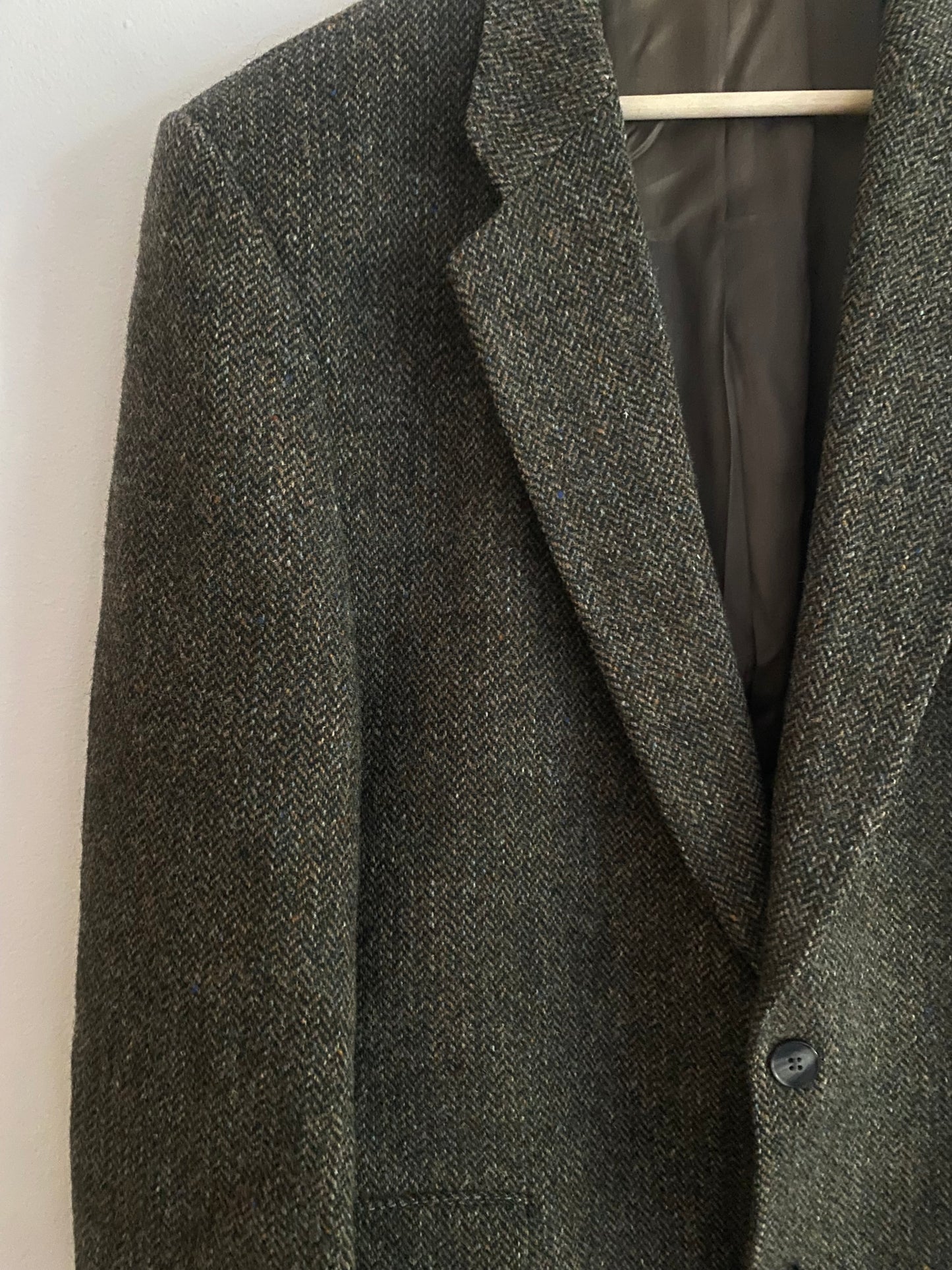 Blazer Vintage Harris Tweed – 100% Lână – Mărime 52