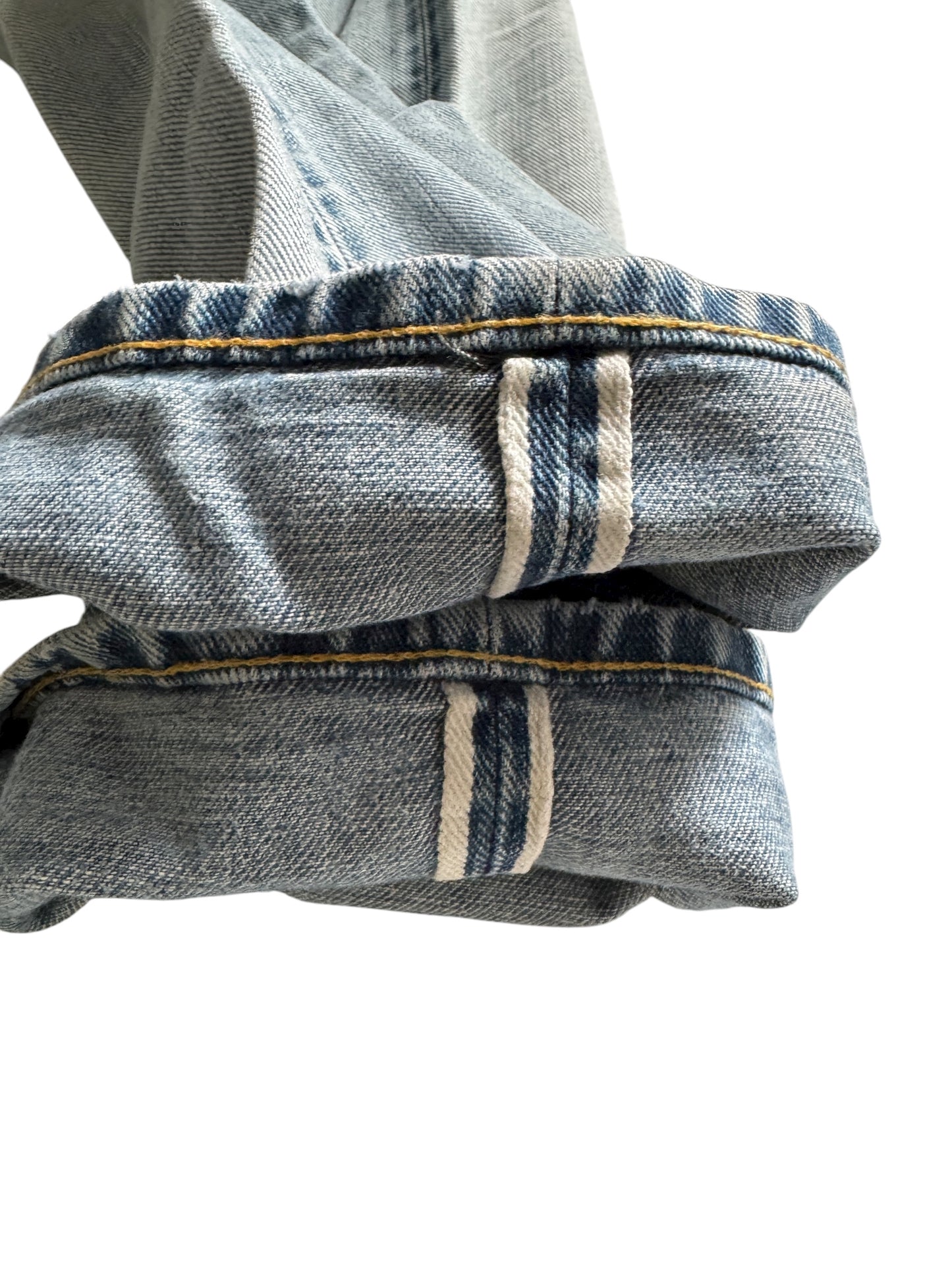 🇯🇵 👖 Ralph Lauren Double RL Selvedge Denim Jeans – Light Wash – W30 x L32 – Made in USA