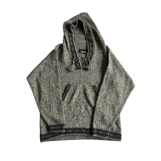 🧶 Hoodie Vintage Alpaca Peruvian – M Bărbați