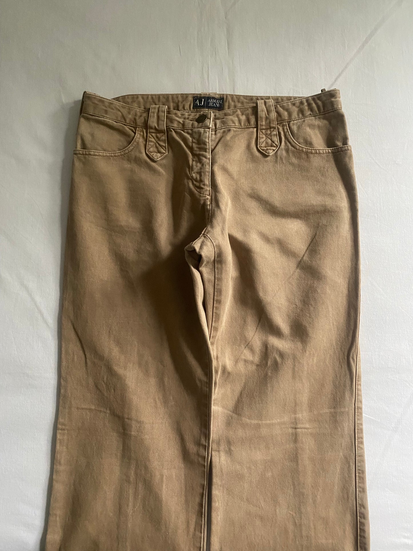 Pantaloni Y2K Armani Maro Bootcut / Baggy 🍮 | Made in Italy 🇮🇹 | Mărimea EU 40 | Vintage 2000s