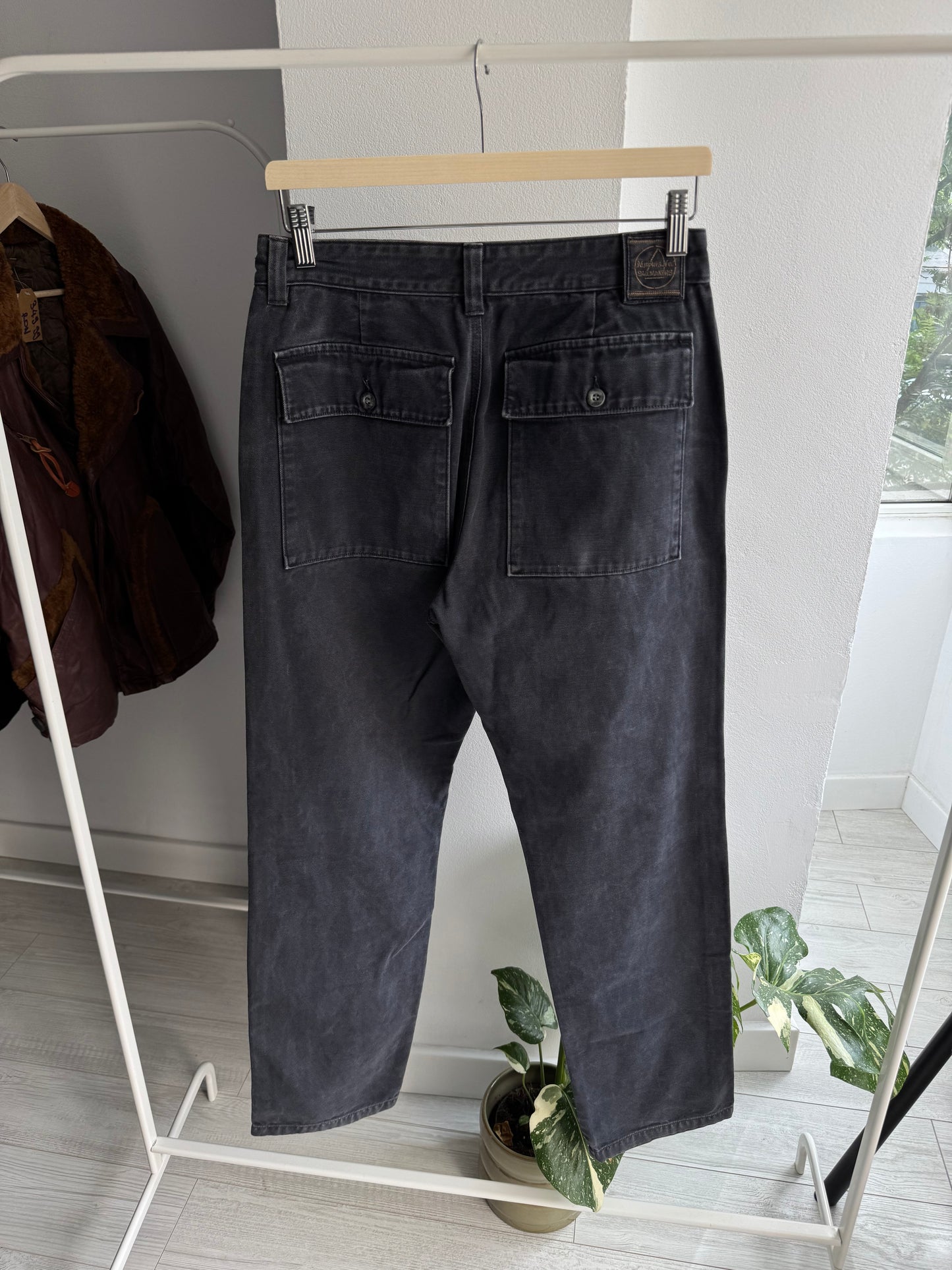 ⛵️ Pantaloni Vintage Murphy&Nye Canvas Fatigue – W31 Bărbați