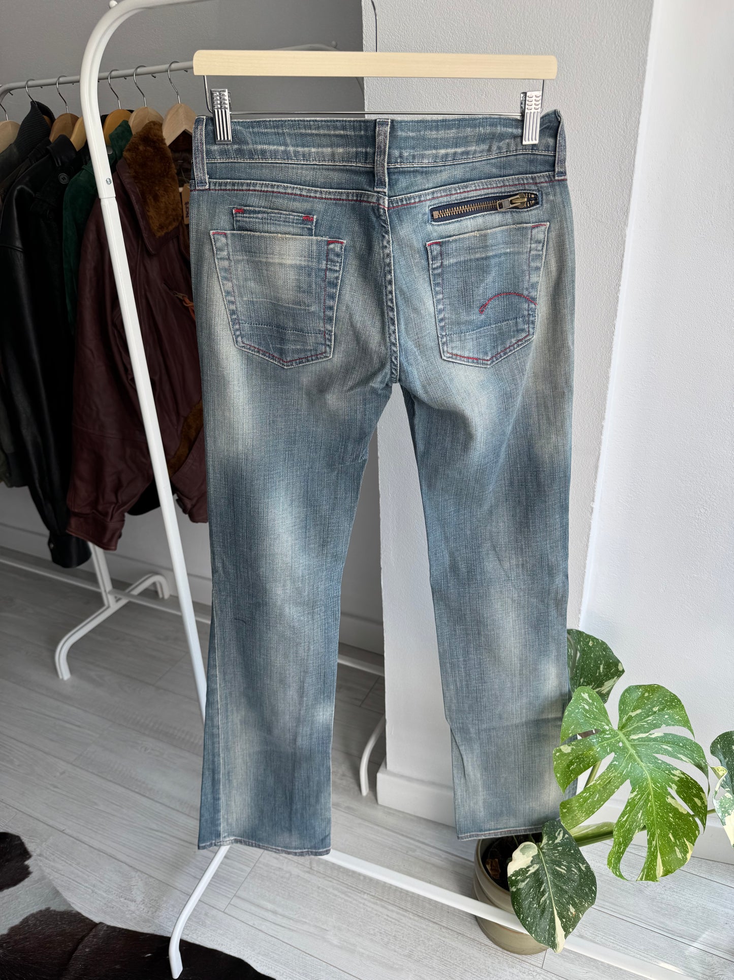 👖 Jeans Y2K G-Star Raw Bootcut Damă – W28 x L34 – Made in Italy