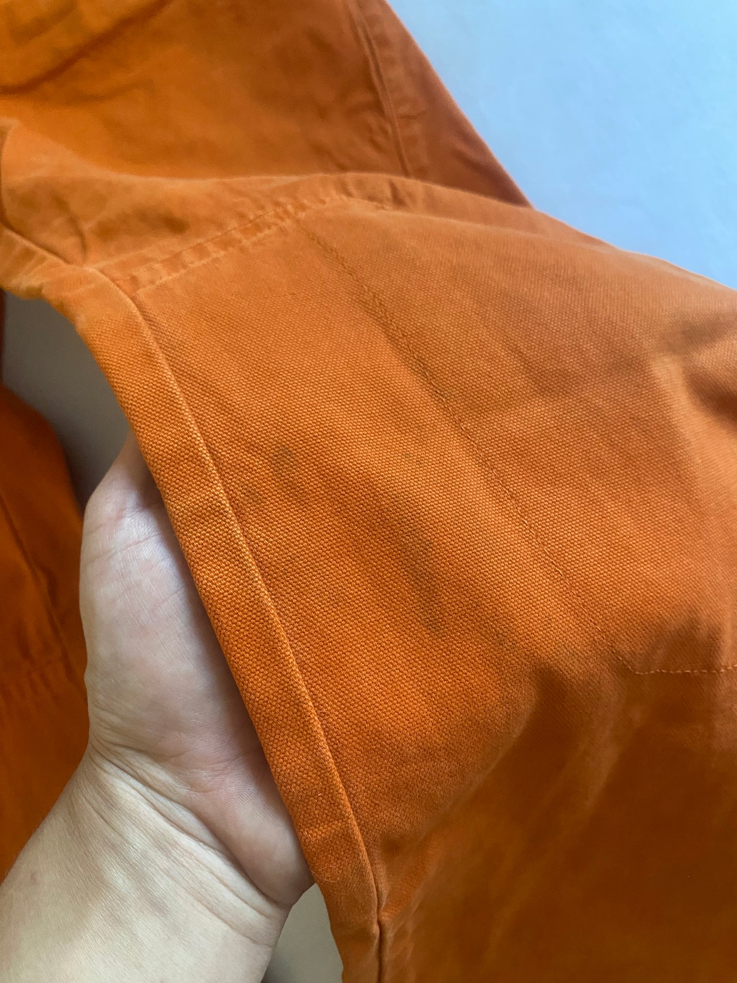 Vintage Murphy Nye Heavy Cotton Canvas Orange Sailing Trousers