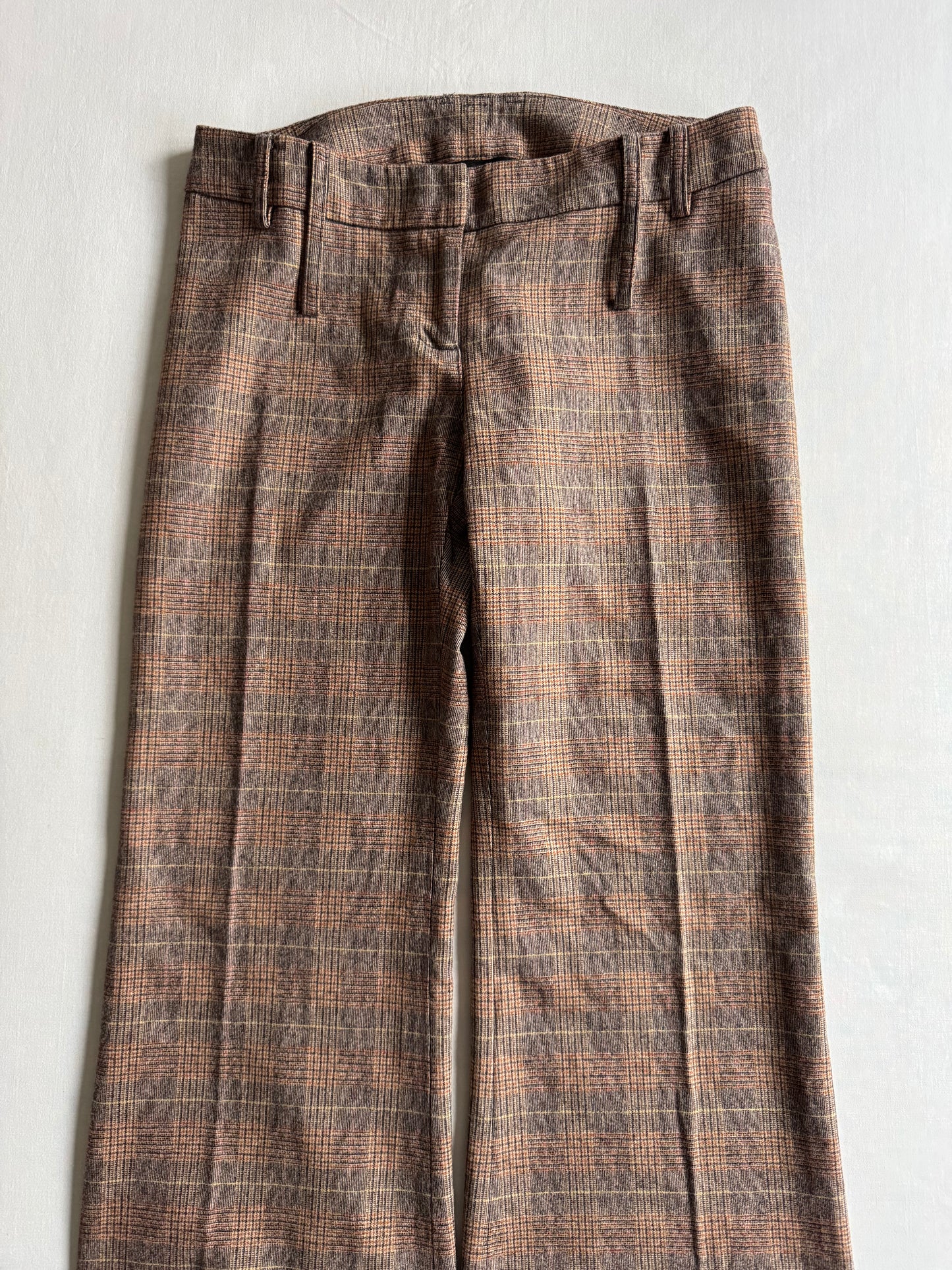 🐑 Pantaloni evazați Patrizia Pepe Y2K din lână virgină – mărimea IT 40 (mărimea S), Made in Italy