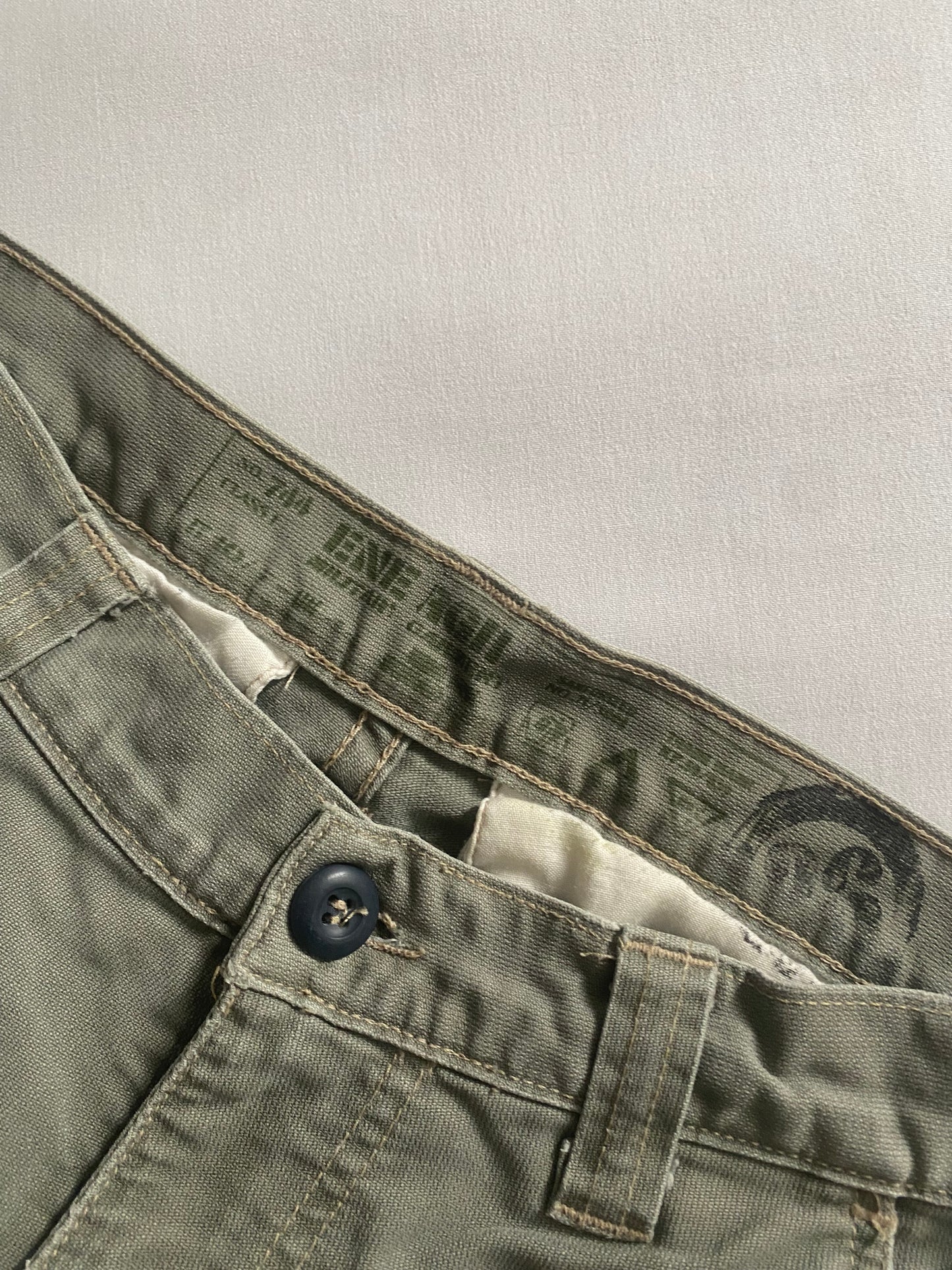 Pantaloni stil military Y2K Energie, mărimea US 26, fabricați în Italia 🫡🇮🇹