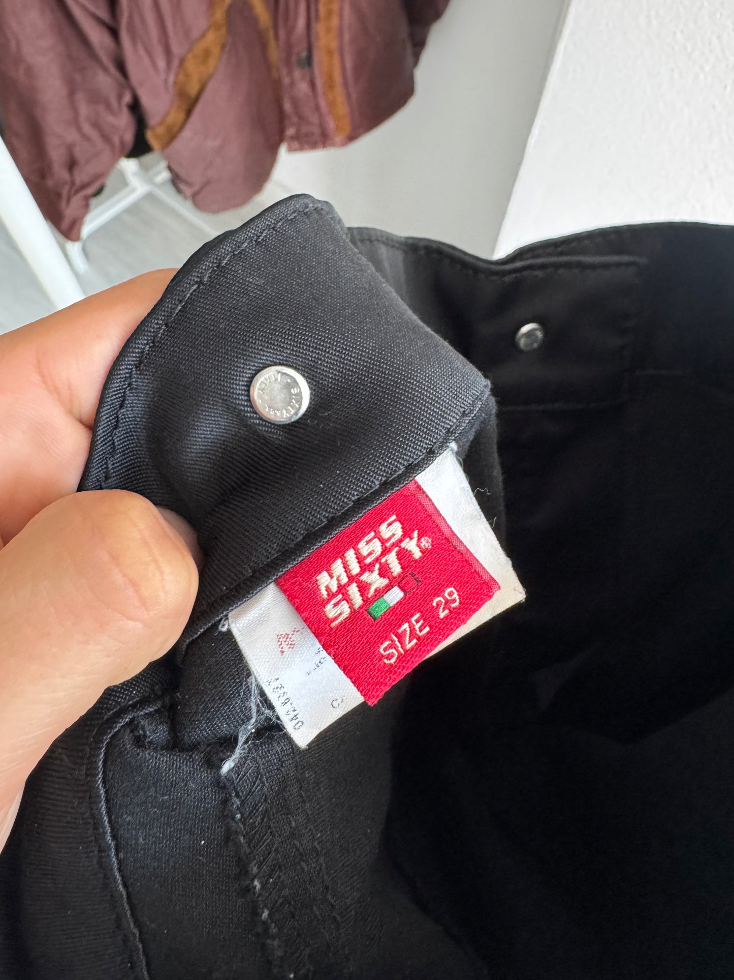 🇮🇹 Pantaloni Y2K Miss Sixty Black Flared – Mărime 29
