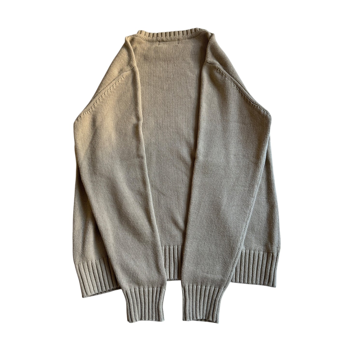 🧶 Pulover vintage Thomas Burberry – crem – Made in Spain – mărimea M