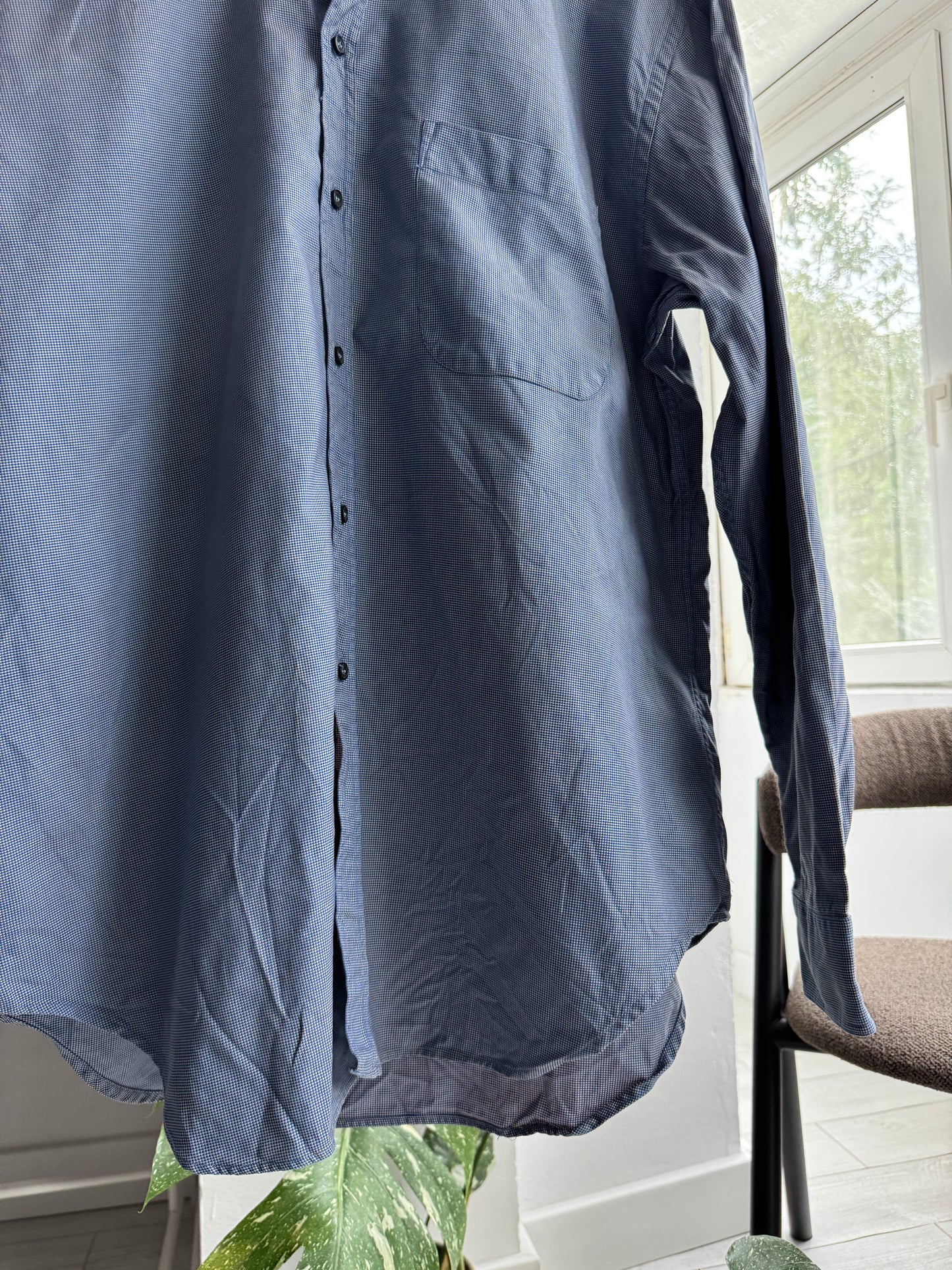 👔 Cămașă Texturată Giorgio Armani Vintage | Made in Italy | Relaxed Fit – L Bărbați