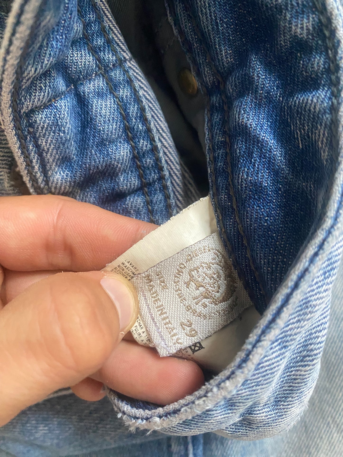 👖 Y2K Diesel Jeans cu broderie pe buzunarele din spate