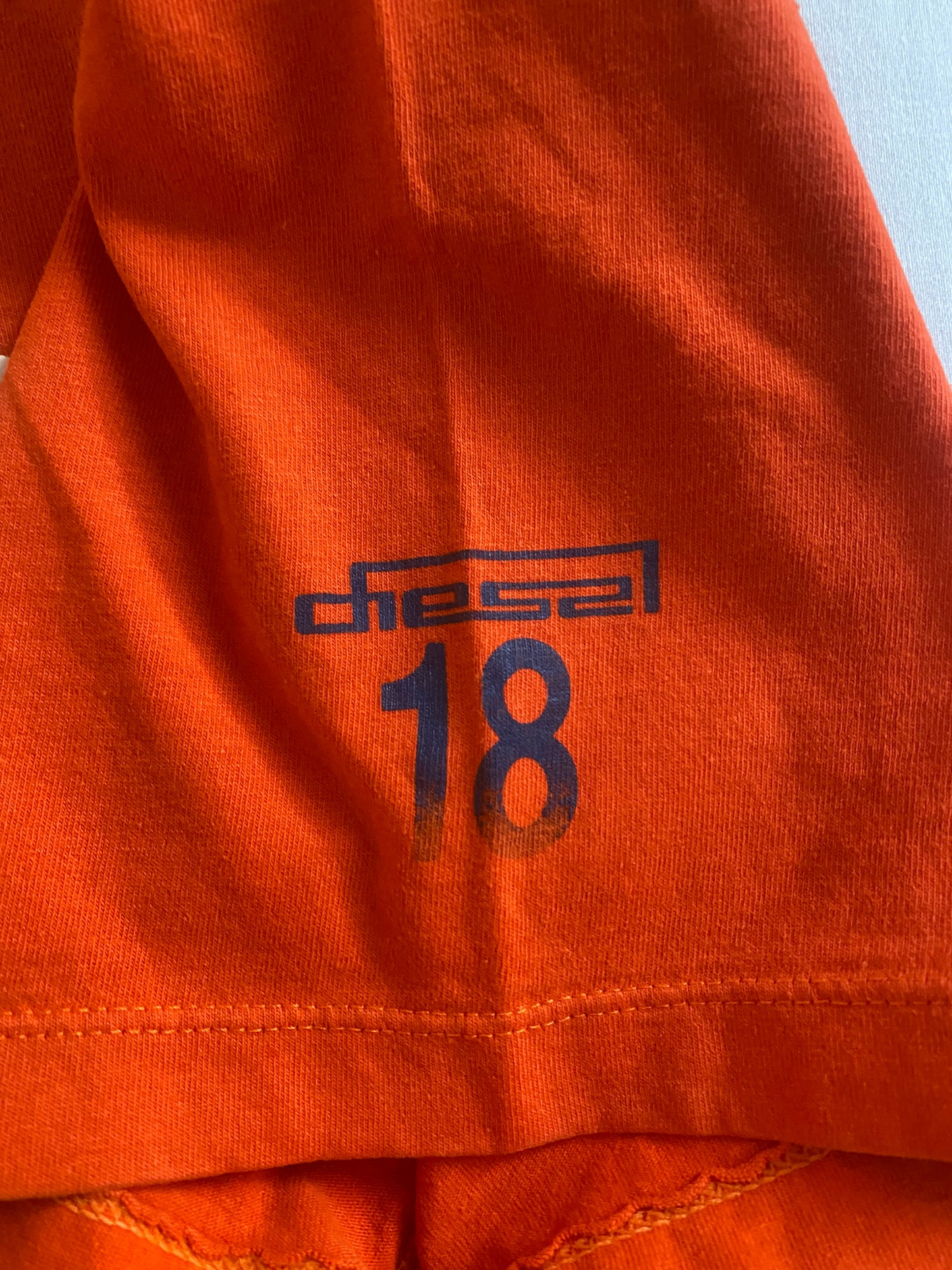 Vintage 90's Diesel Orange Printed Shirt