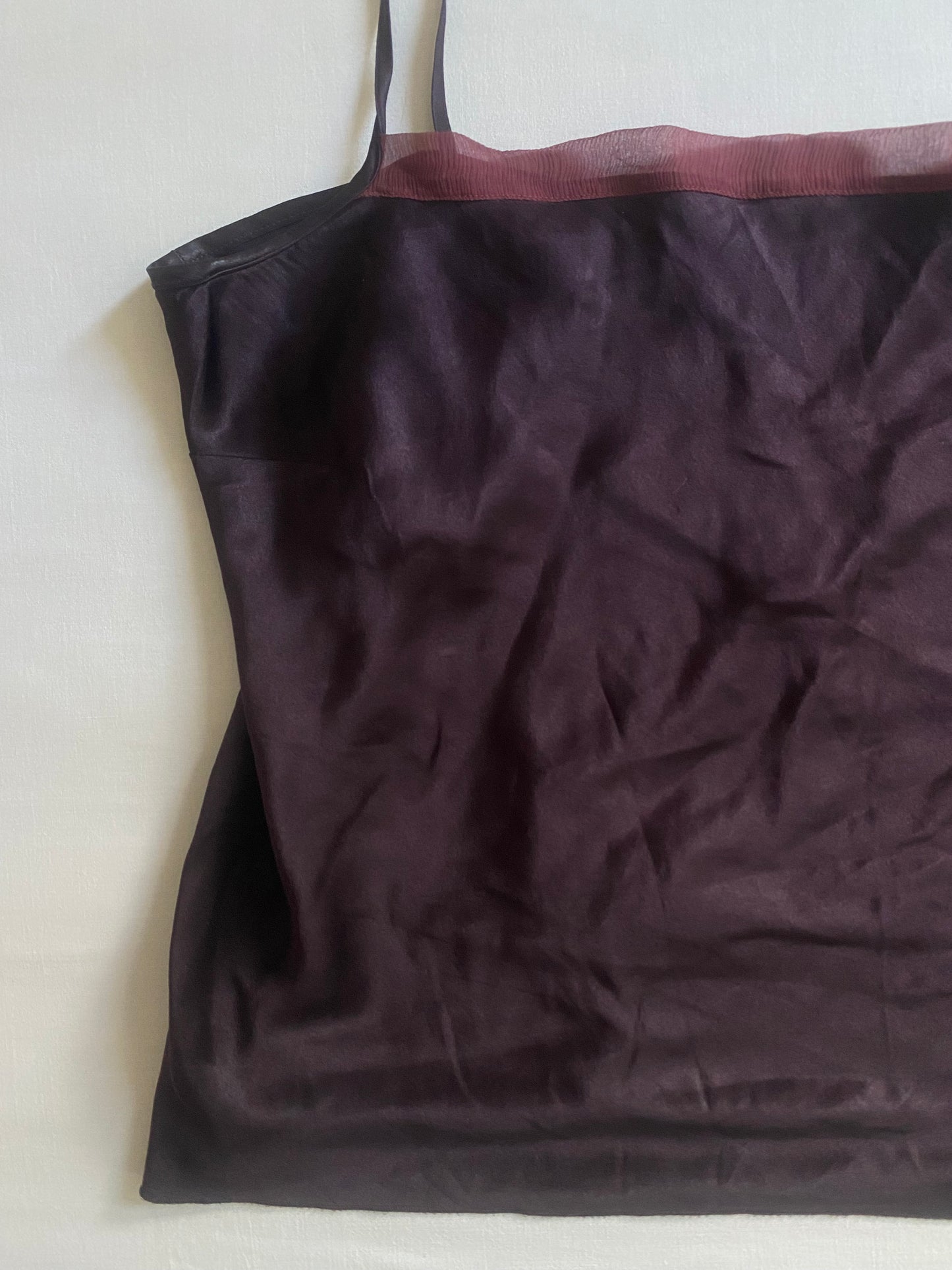 💜 Top Y2K Pennyblack din Mătase – Mov – Mărime M