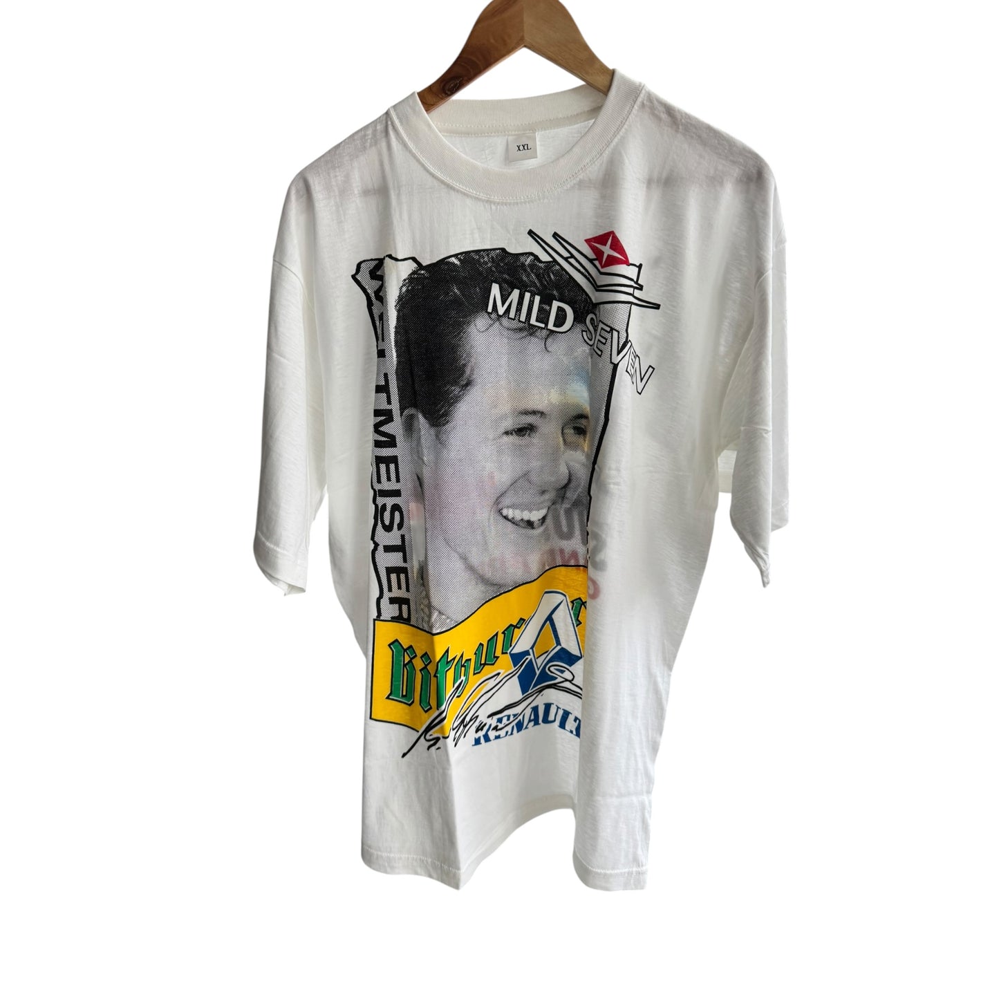 🏎️ Tricou Vintage Graphic Benetton x Michael Schumacher F1 Racing Team – XXL