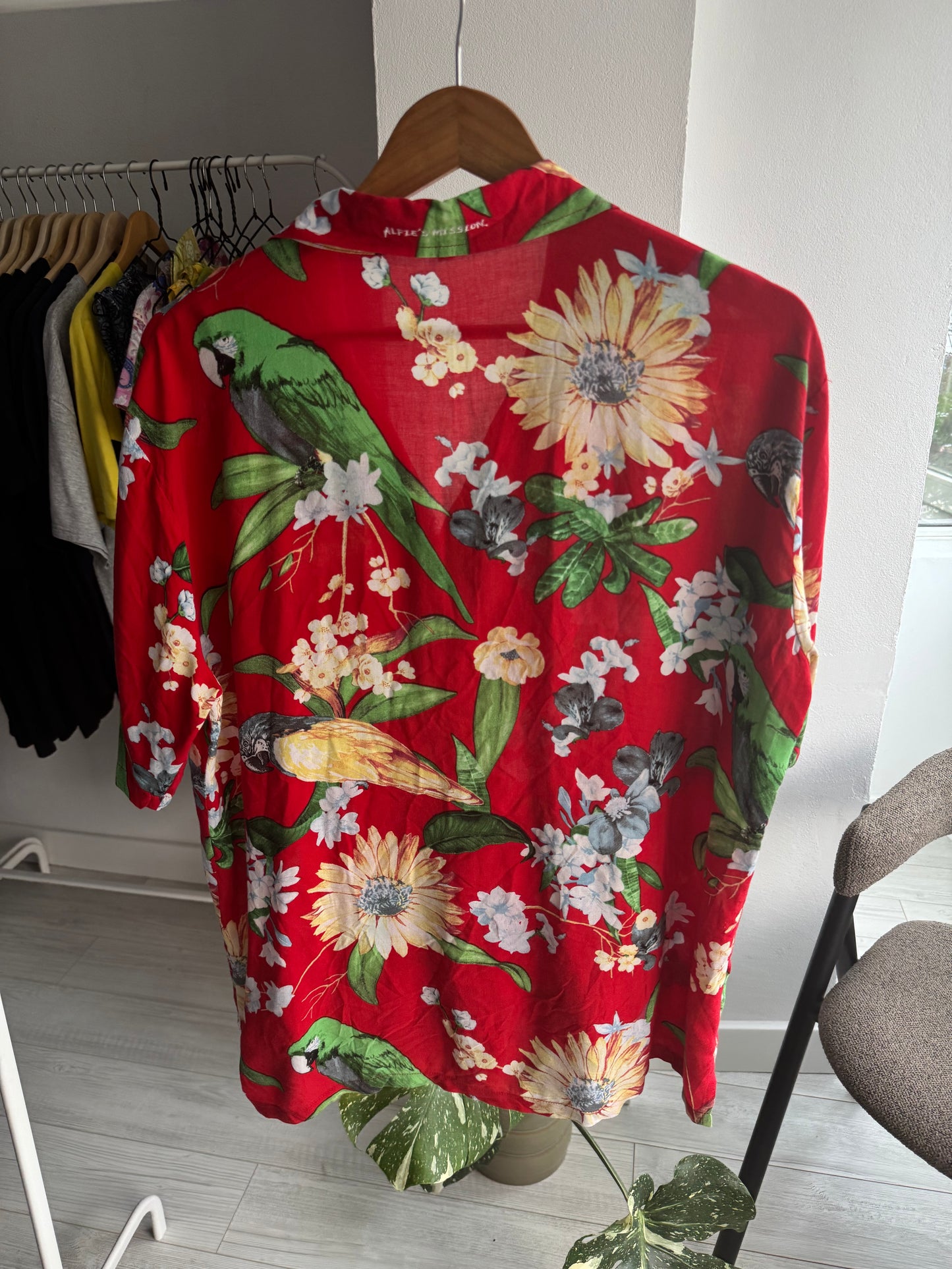 🦜 Cămașă Hawaiiană Vintage – M Bărbați