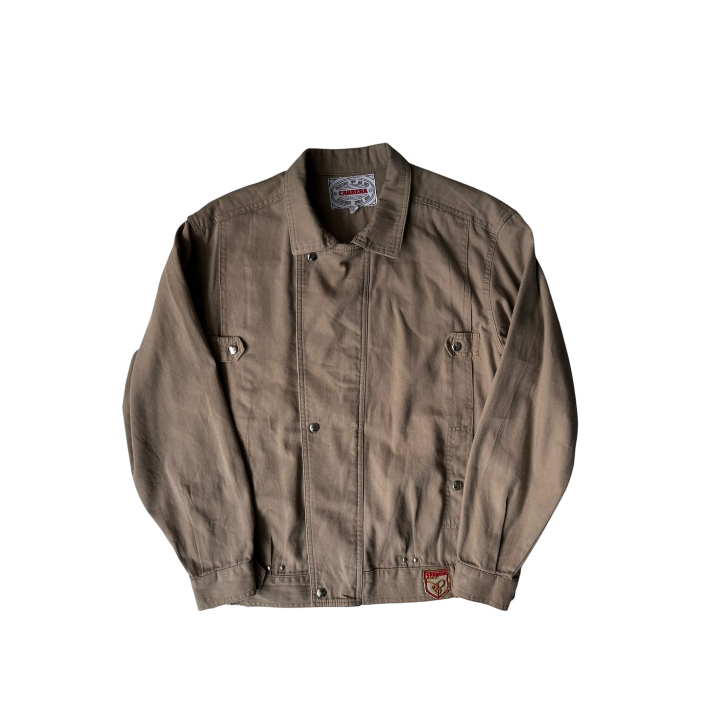 🔨 Vintage Carrera Brown Workwear Jacket – Men’s S – Made in Italy