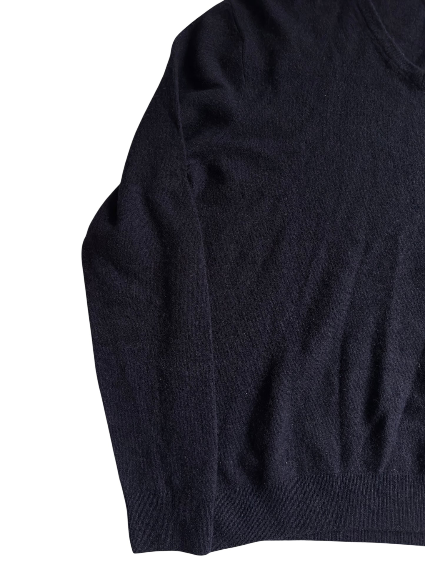 🐊 Lacoste V-Neck Jumper – Dark Navy – Pure New Wool – Size L