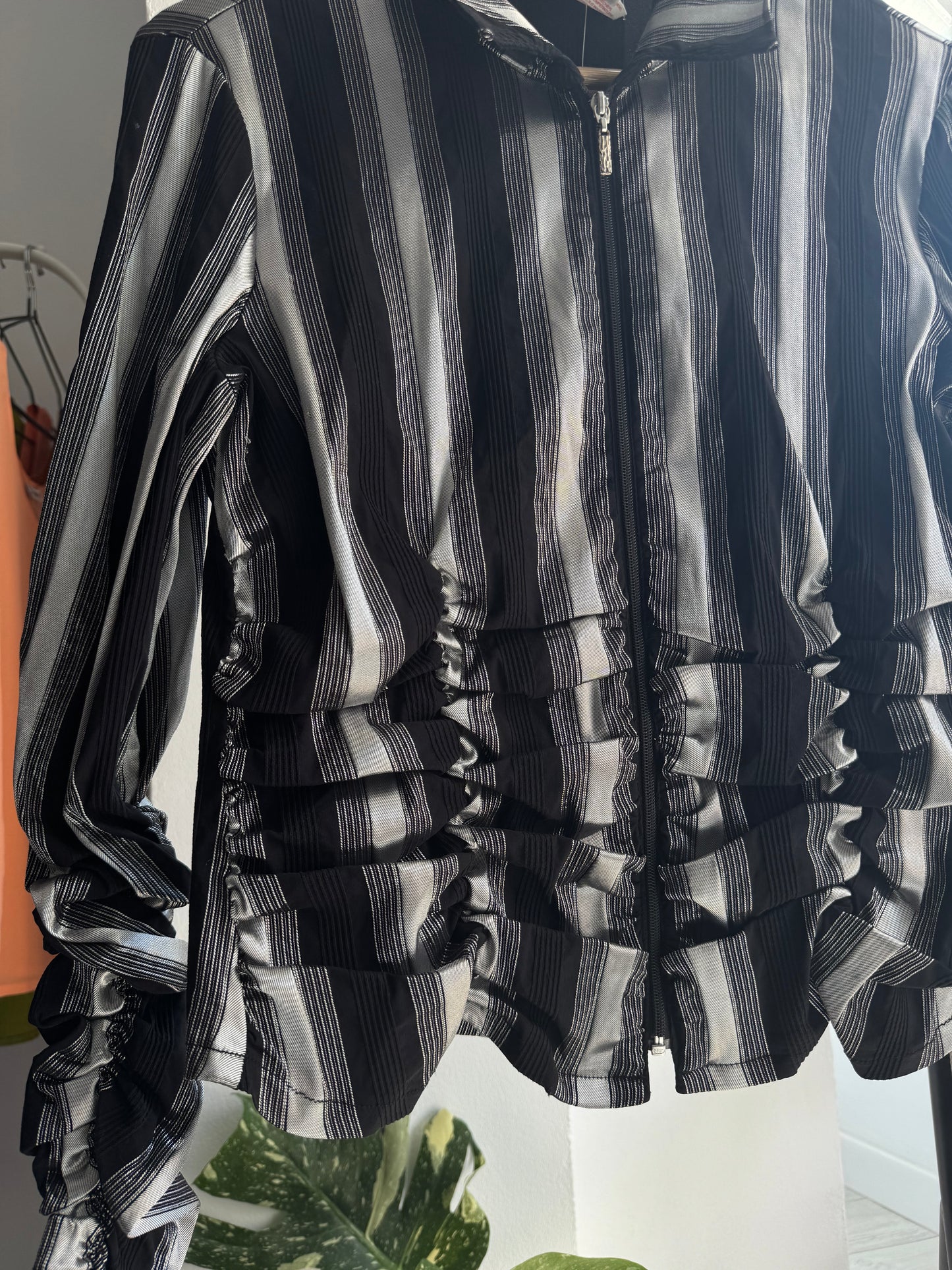 🪩 Jachetă Texturată Y2K Joseph Ribkoff | Made in Canada – M Damă