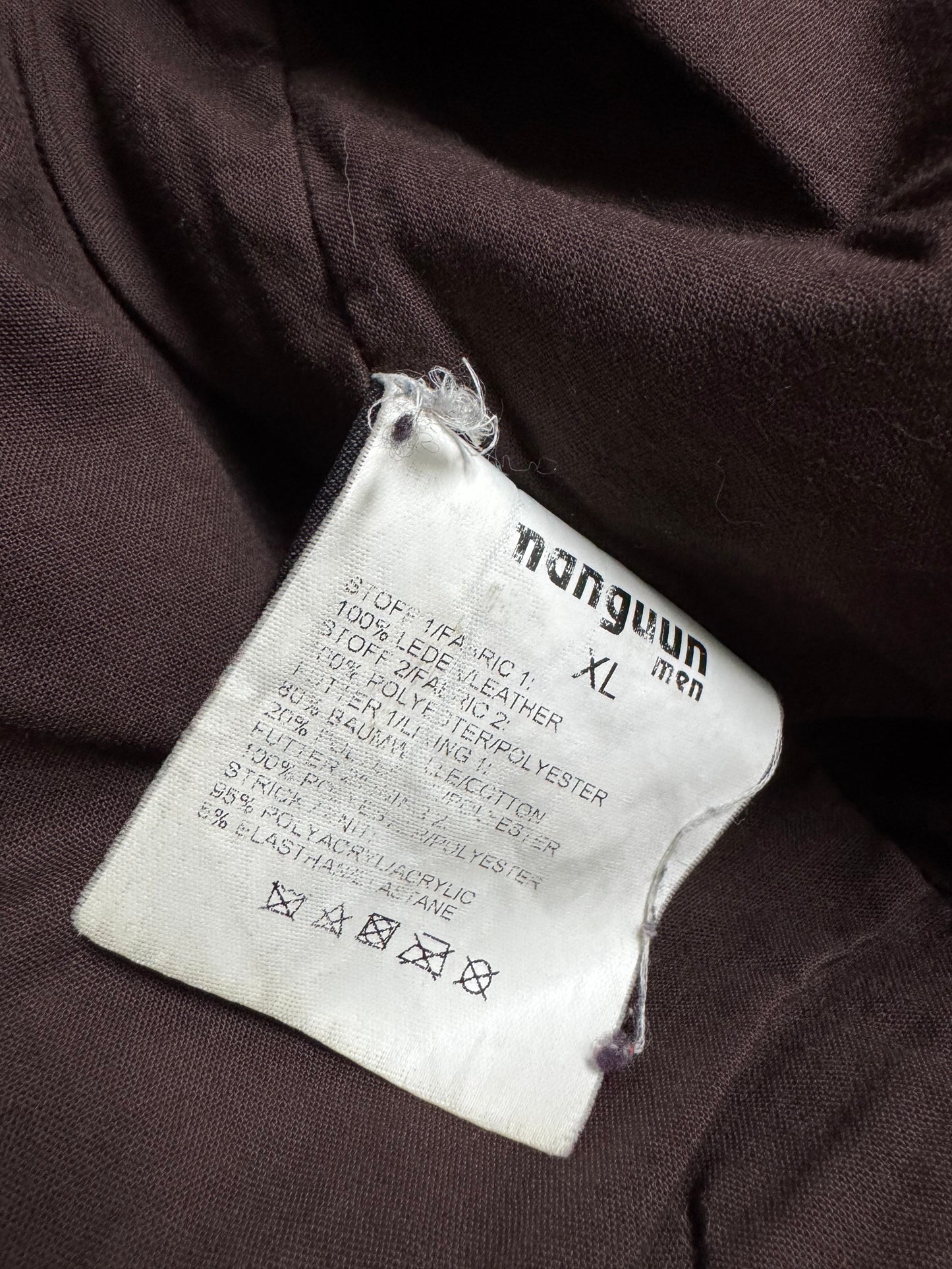 🧥 Jachetă vintage din piele maro – mărimea XL