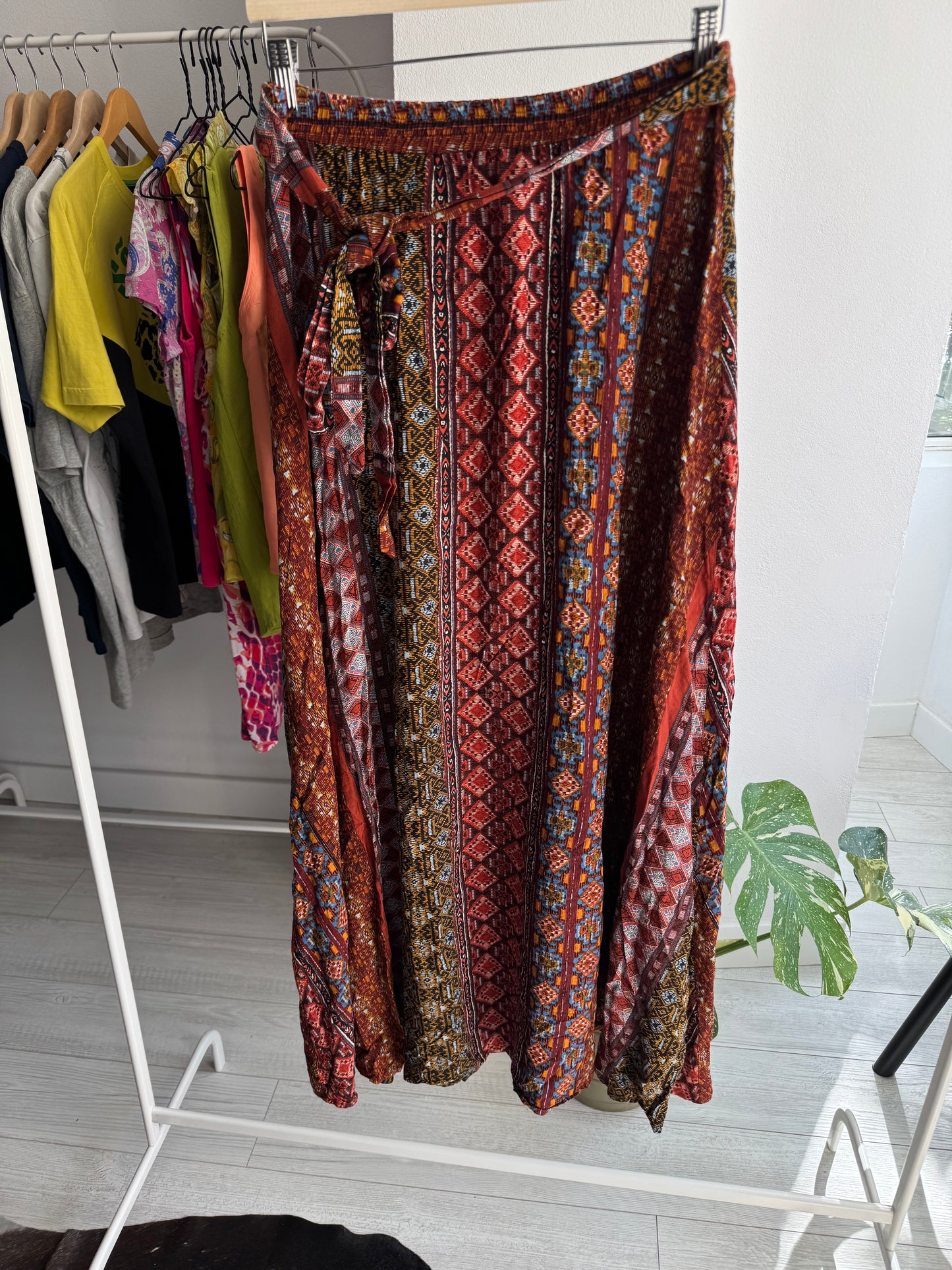 ☀️ Fustă Vintage Summer Printed – M Damă