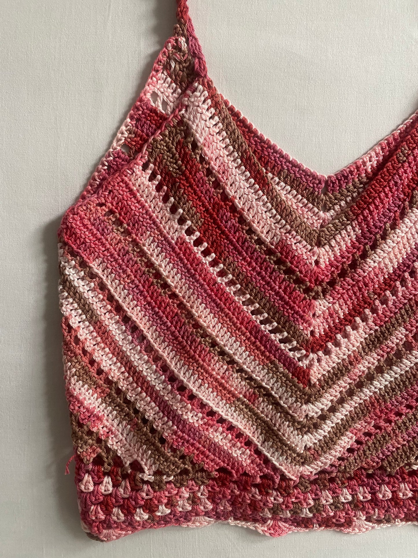 🧶 Top Y2K Cropped Croșetat – Mărime XS/S