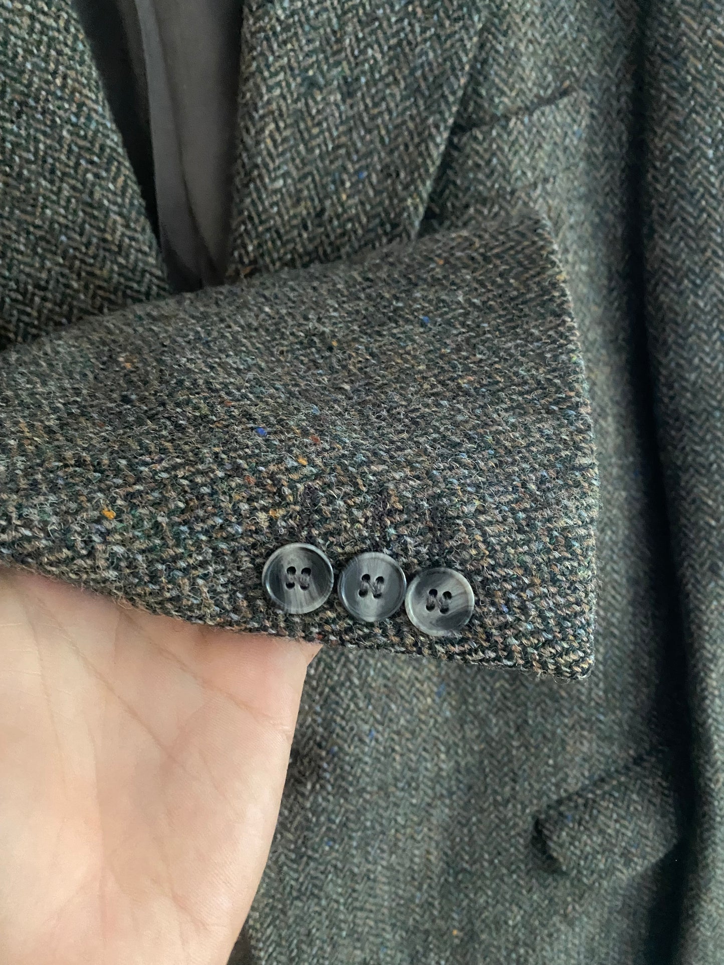 Blazer Vintage Harris Tweed – 100% Lână – Mărime 52