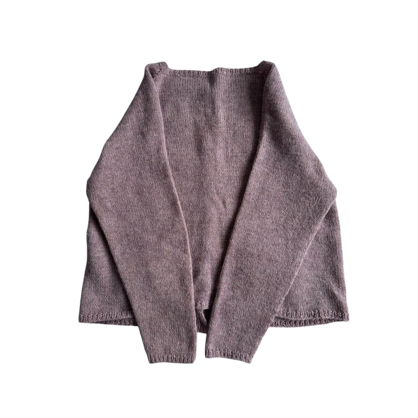 🧶 Cardigan Vintage Damă Mov Pal – Wool / Alpaca Blend - M / L Femei