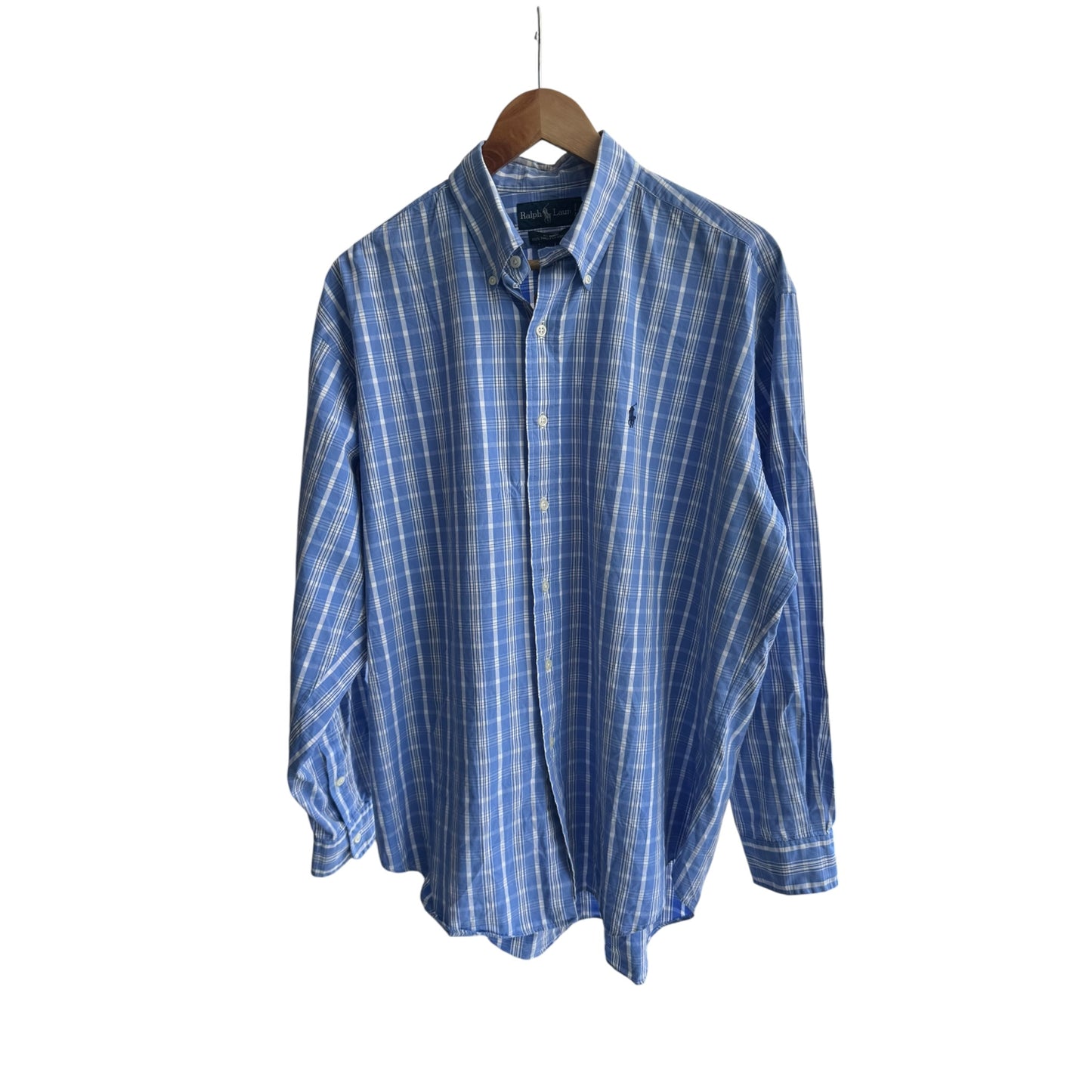 🐴 Cămașă Carouri Polo Ralph Lauren Vintage Relaxed Fit – L Bărbați
