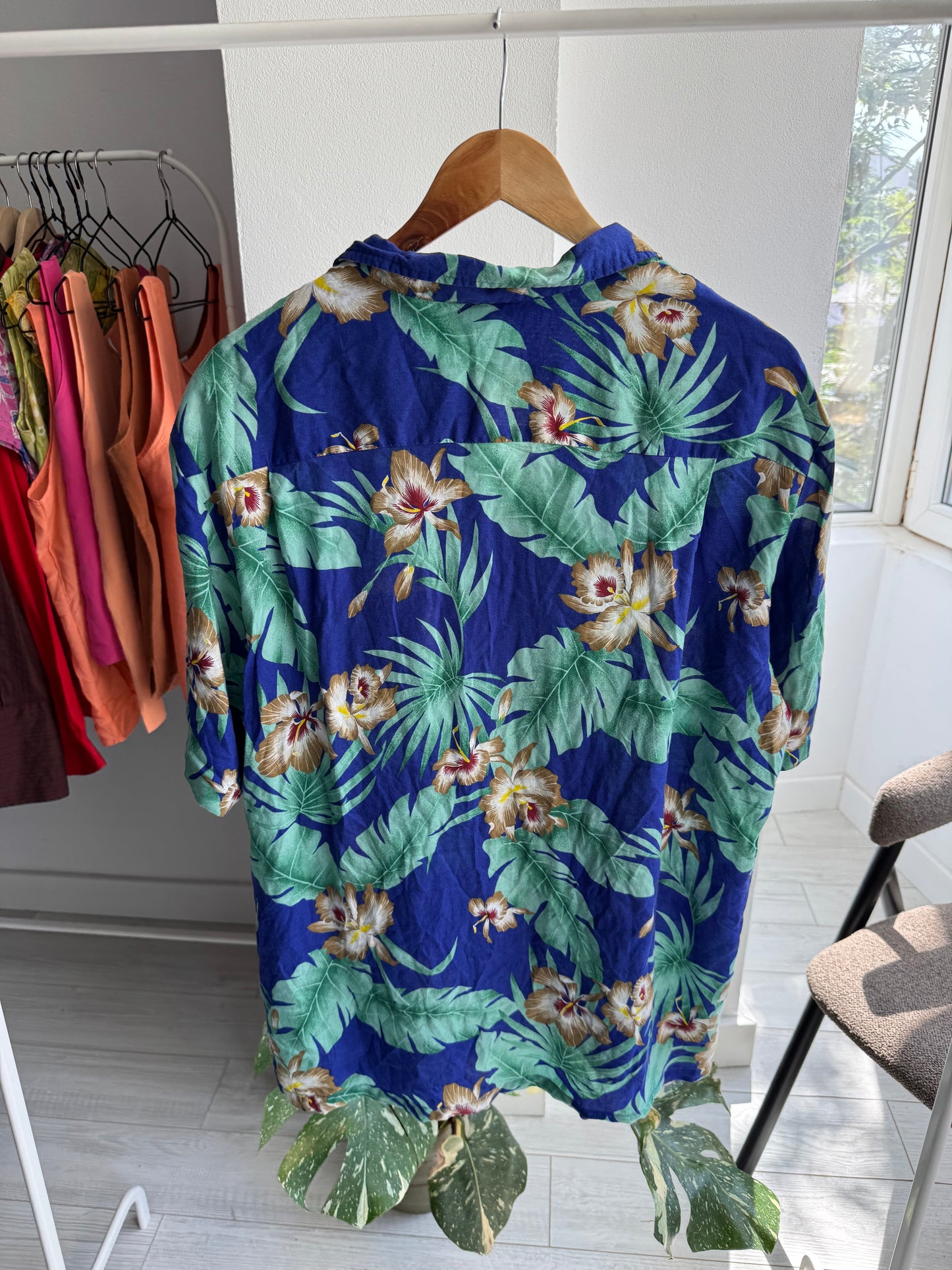 🌺 Cămașă Hawaiian Vintage Printed | 100% Rayon | Made in Hawaii – XL