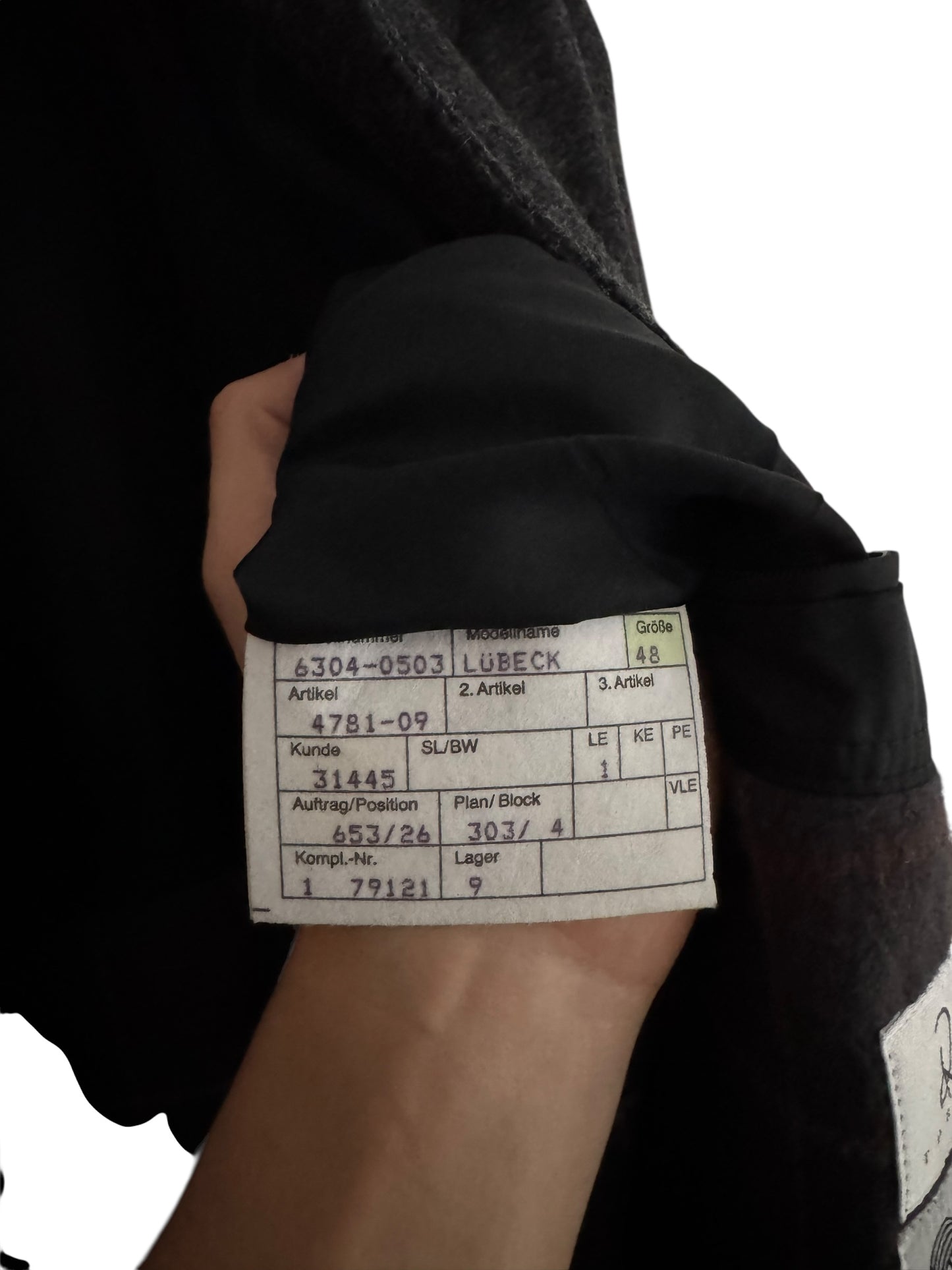 Palton Vintage Gri Închis – 100% Lână Virgină – Men’s M