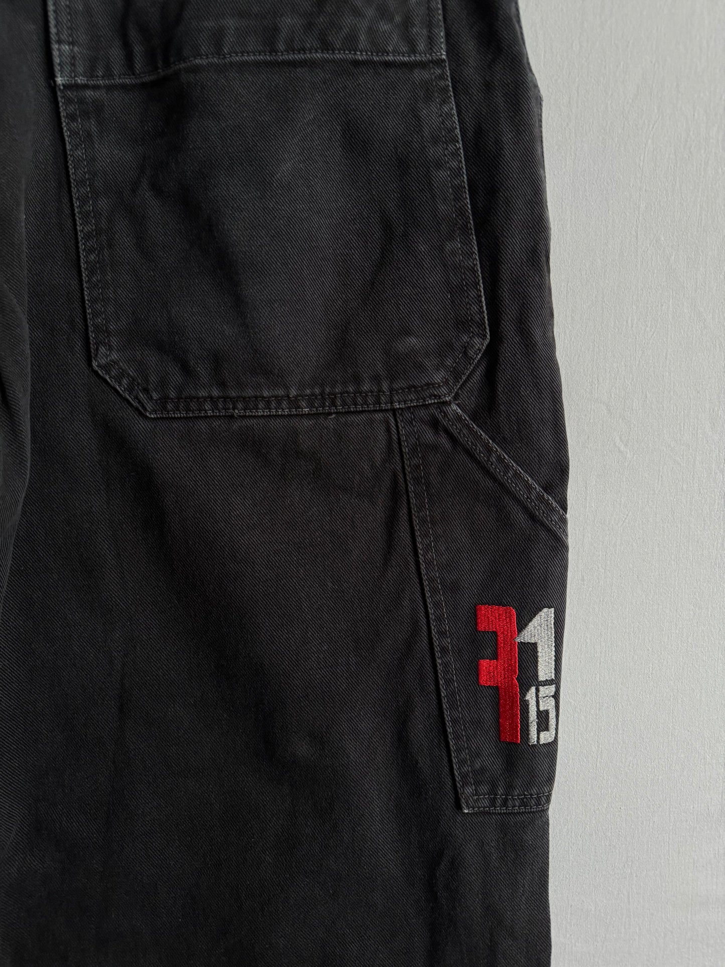 🔨 Y2K Paco Black Carpenter Baggy Jeans – Mărime US 36 / EU 50