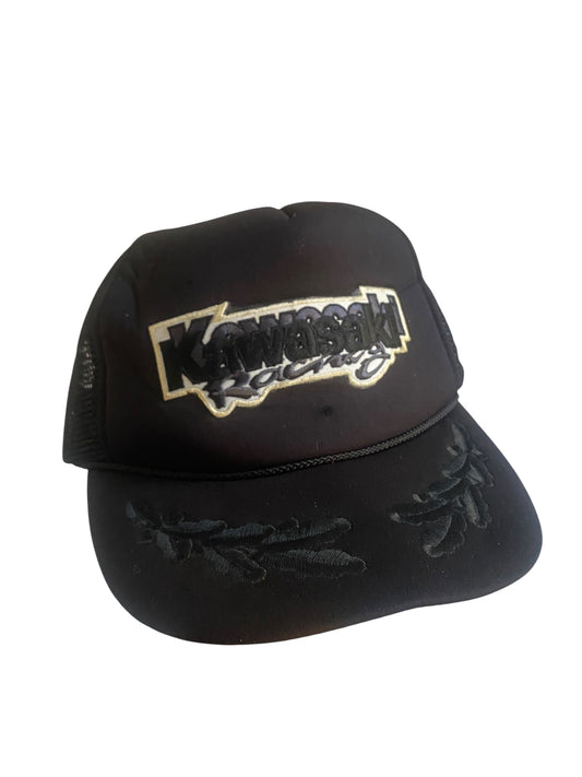 Vintage Kawasaki Racing Trucker Hat