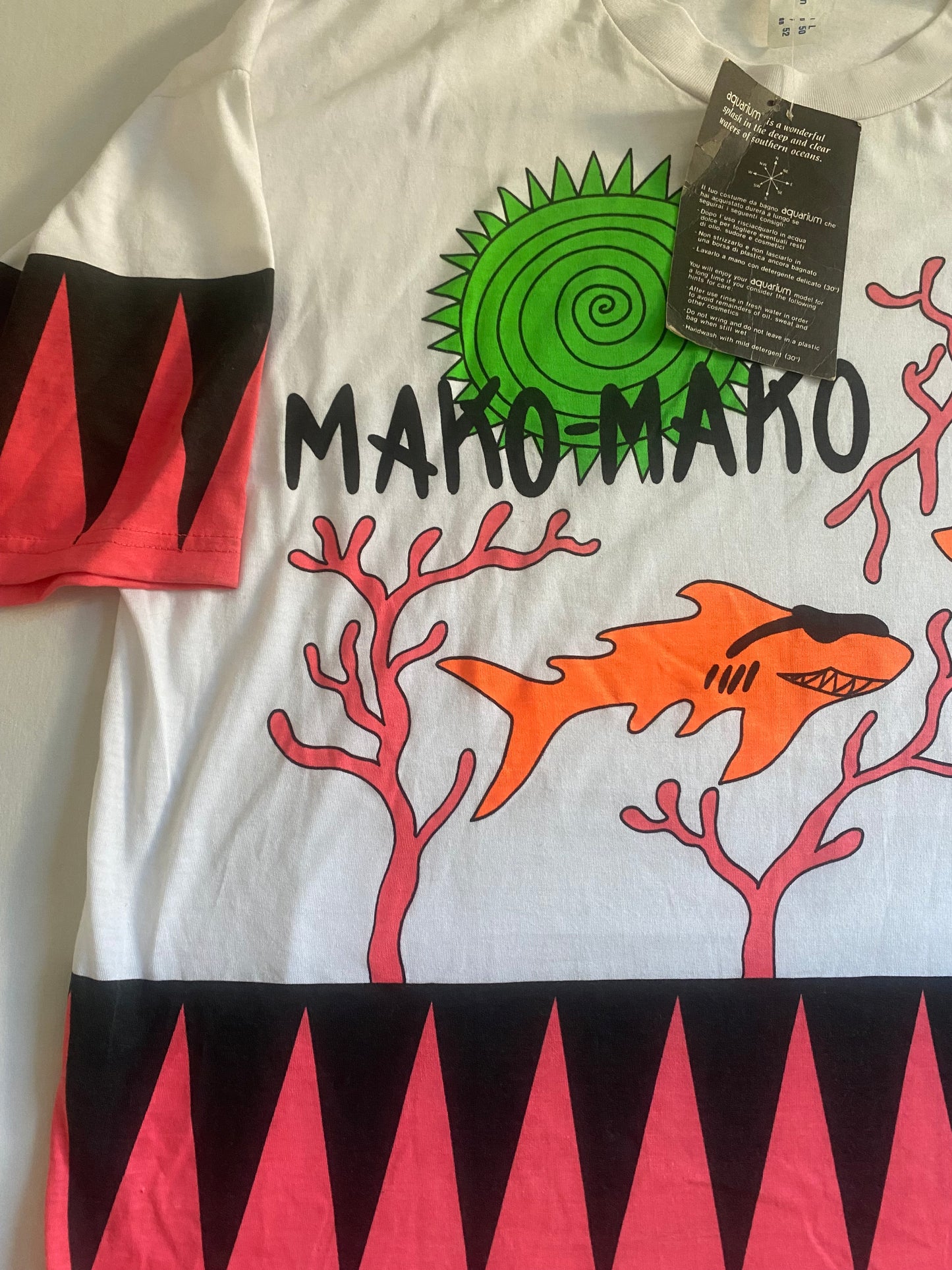 Vintage All Over Print Graphic Tee