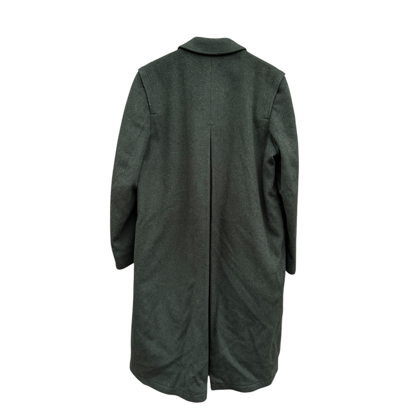 🌳 Palton Vintage Bărbați Verde Închis din Lână Virgină și Alpaca – EU 46 (S oversized / M)