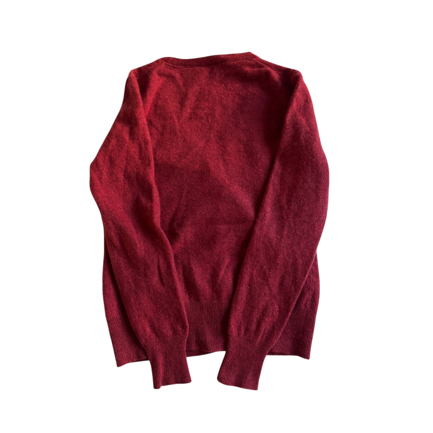 🧶 Cardigan roșu din cașmir – mărimea S femei