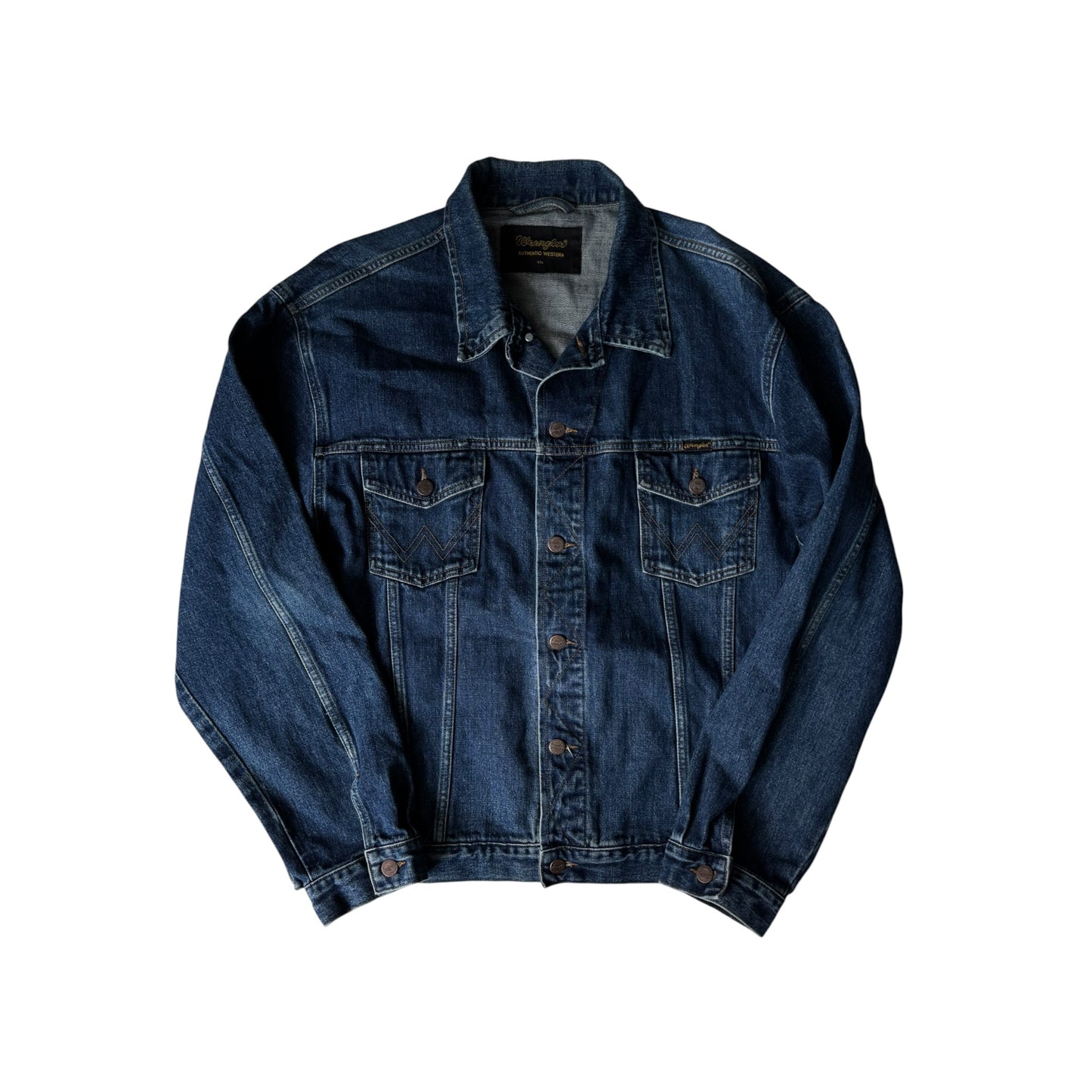 🤠 Geacă Denim Vintage Wrangler Broken Twill – XXL