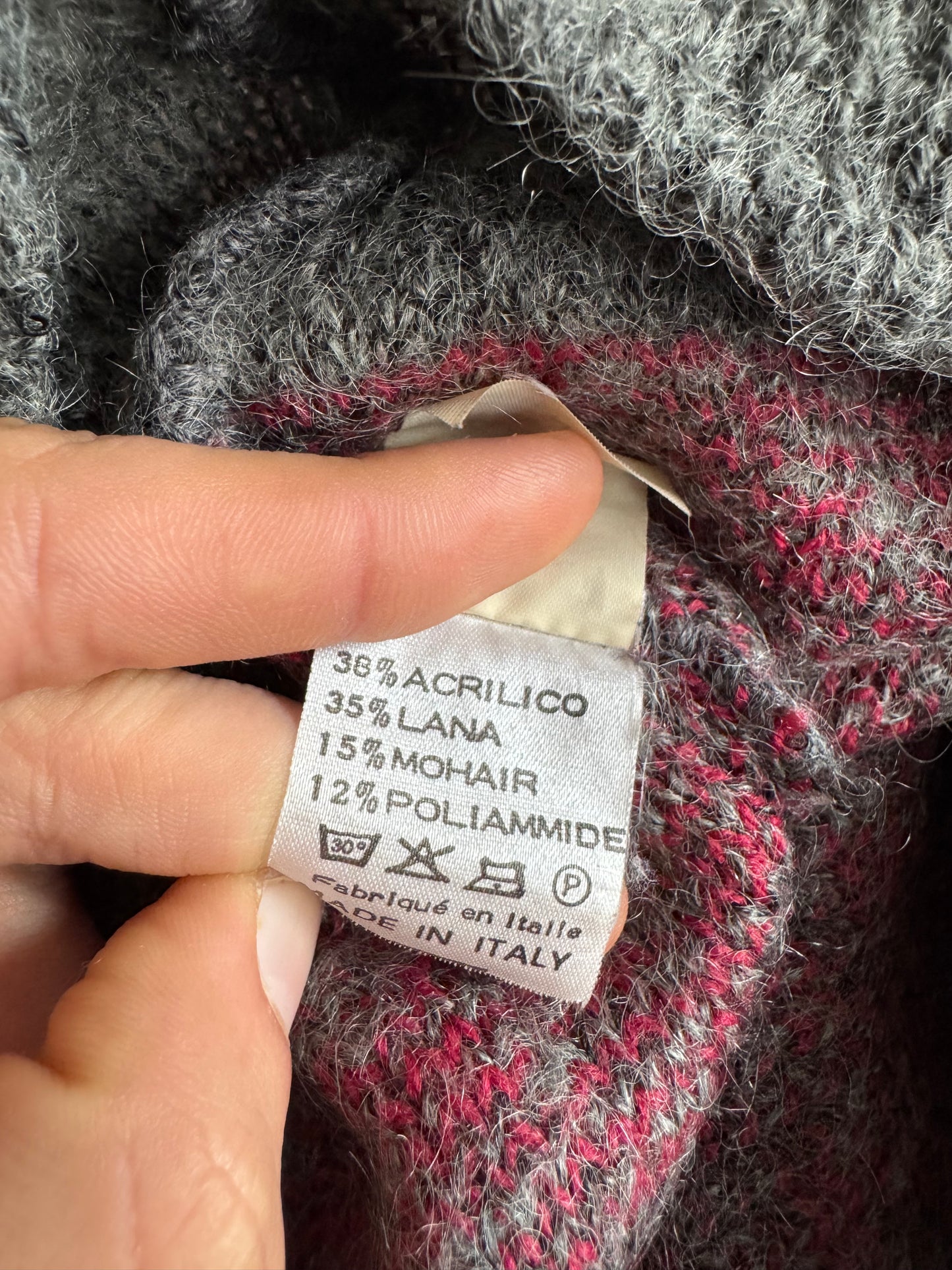 🧶 Pulover Vintage Bărbați Colmar din Wool & Mohair Blend – XL / XXL