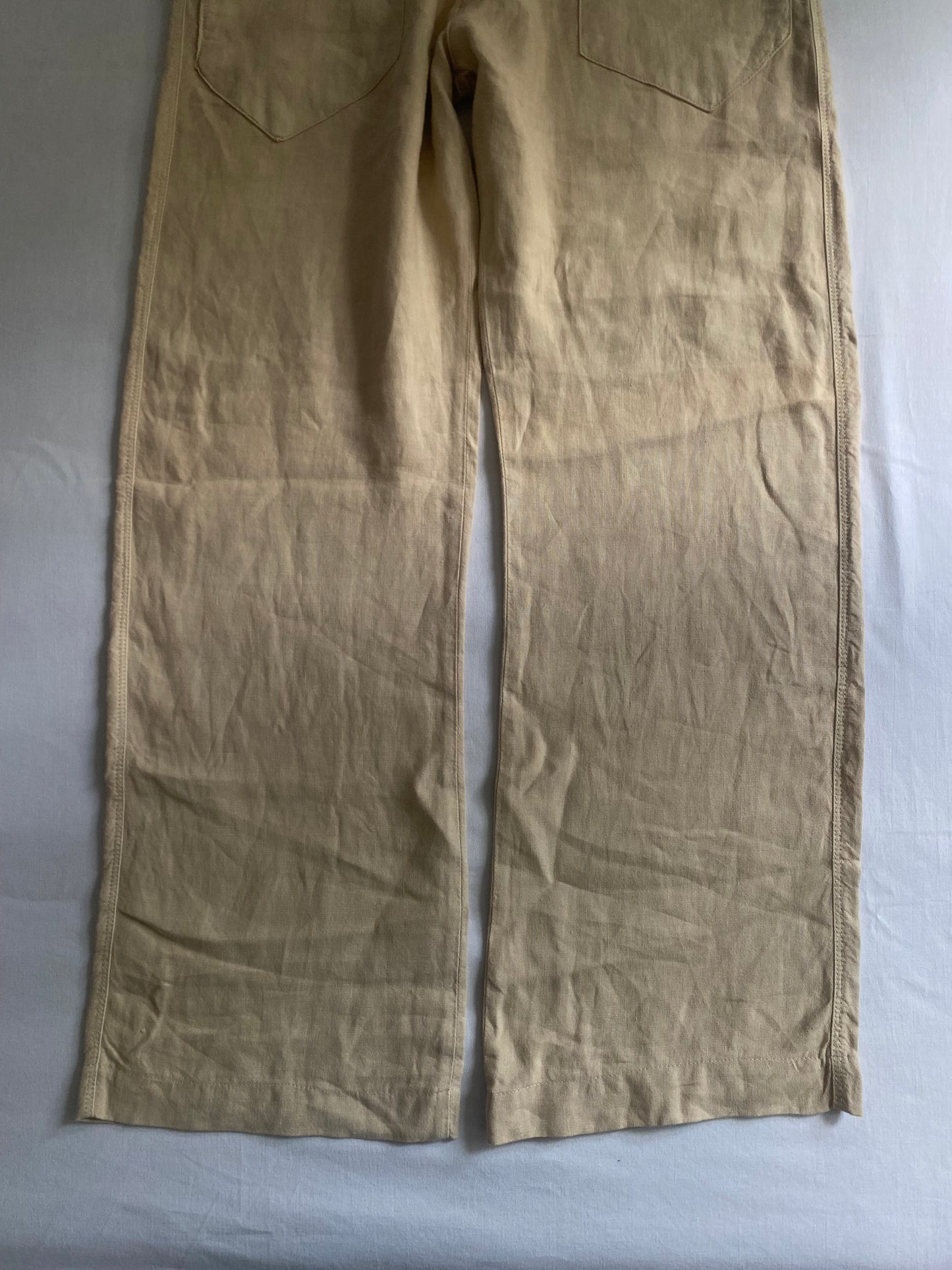 👖 Y2K Levi’s Cream Linen Baggy Pants