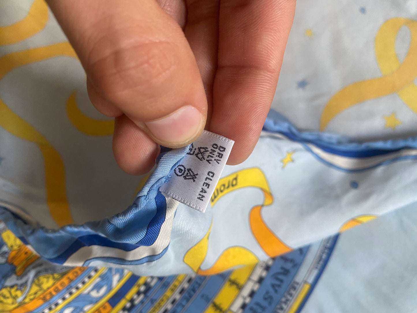 Vintage Audemars Piguet Astrology Printer Silk Scarf