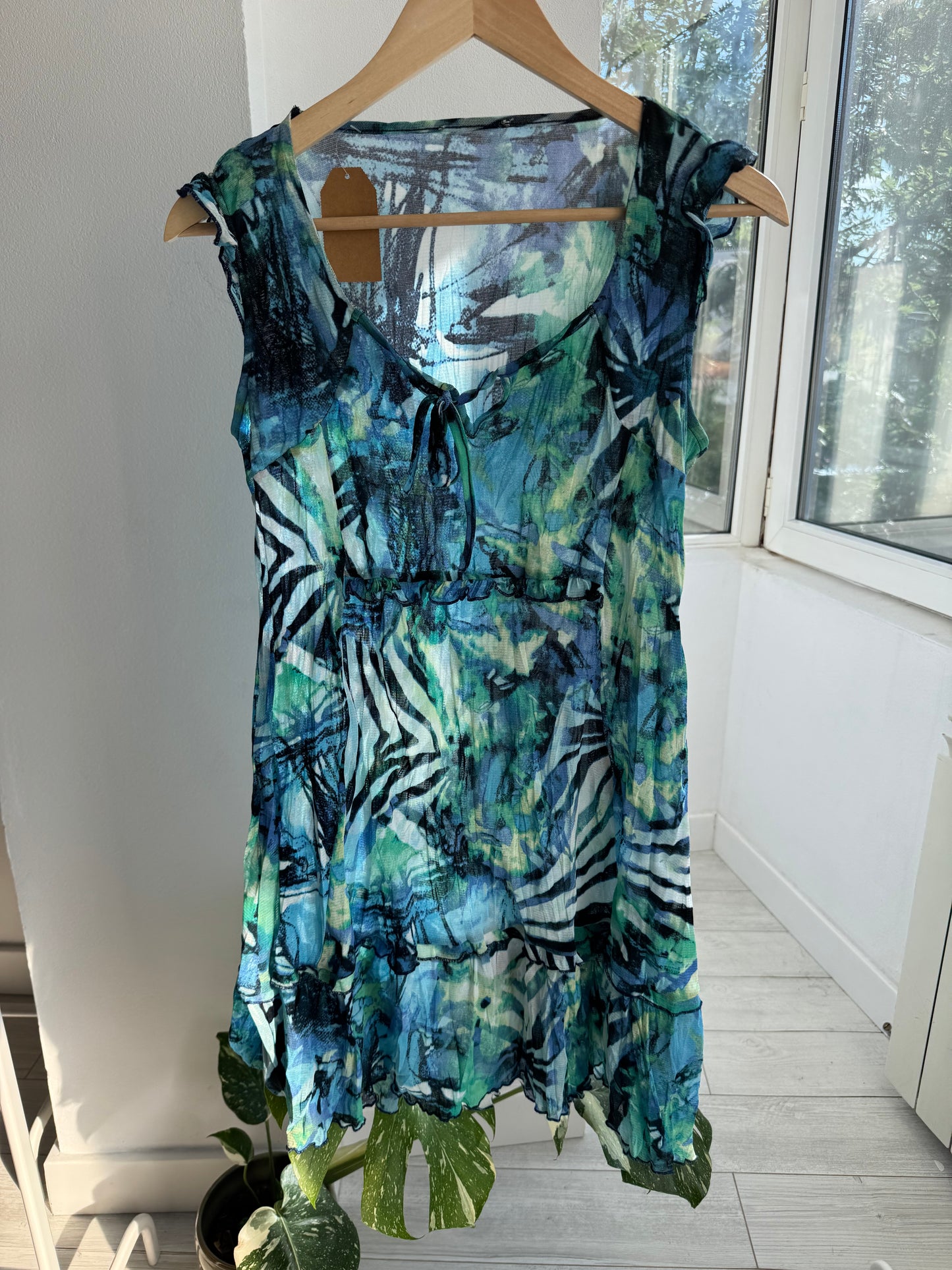 ☀️ Rochie Y2K de Vară din Mesh – Approx. XS–S Damă