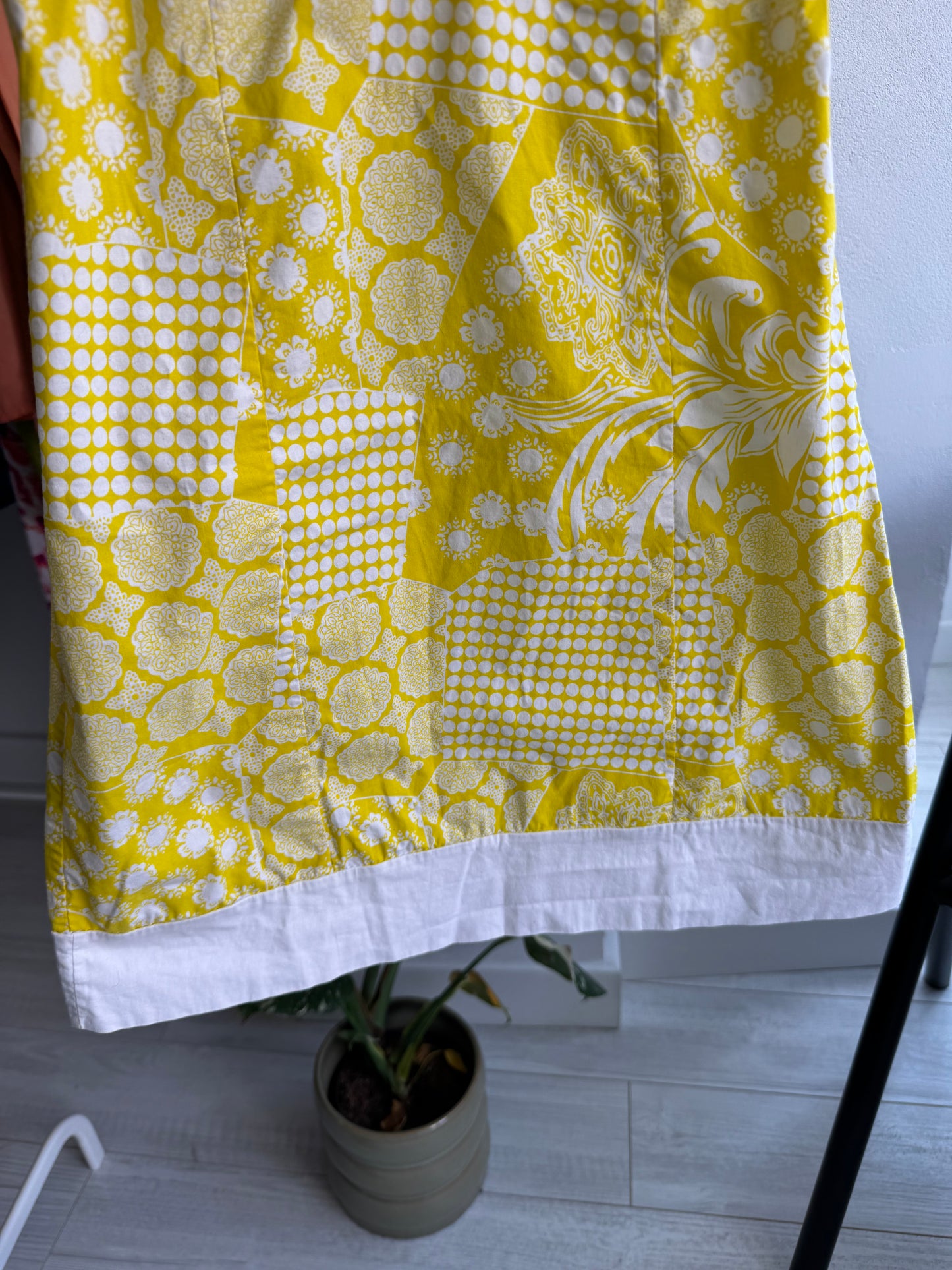 🍋 Top Imprimat Galben Y2K | Made in Italy – M Damă