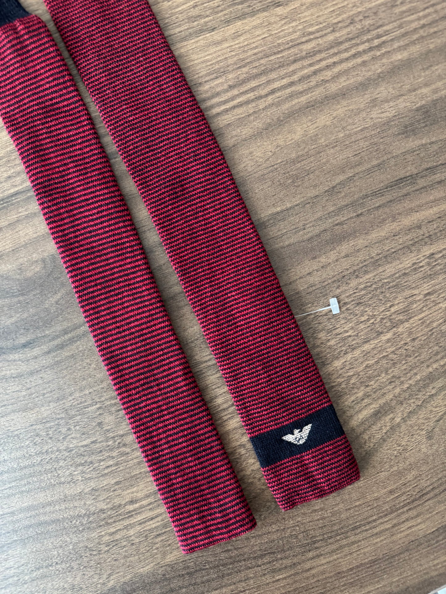 👔 Cravată Tricotată Lană Giorgio Armani Vintage | ‘80s